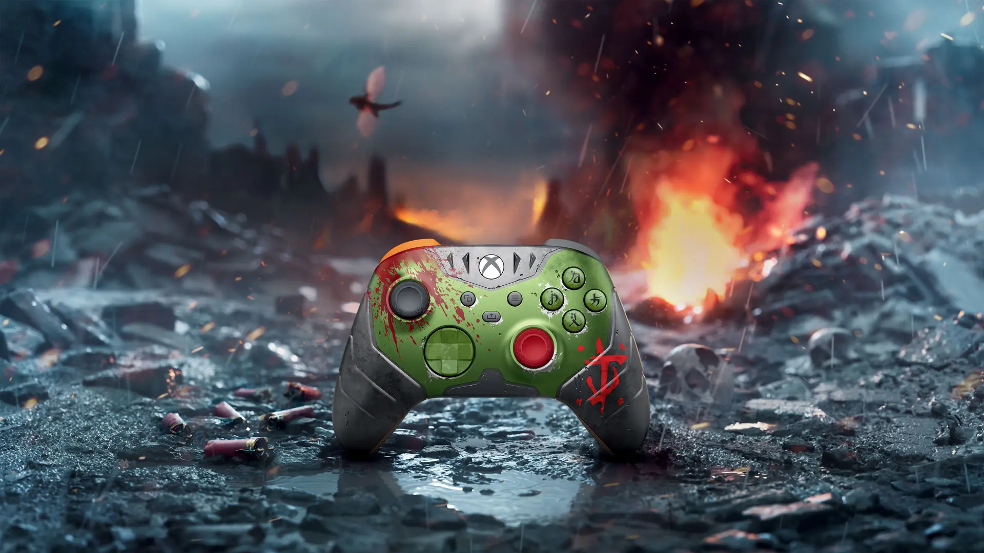 Microsoft показала консольные панели и геймпады в стиле Doom: The Dark Ages - изображение