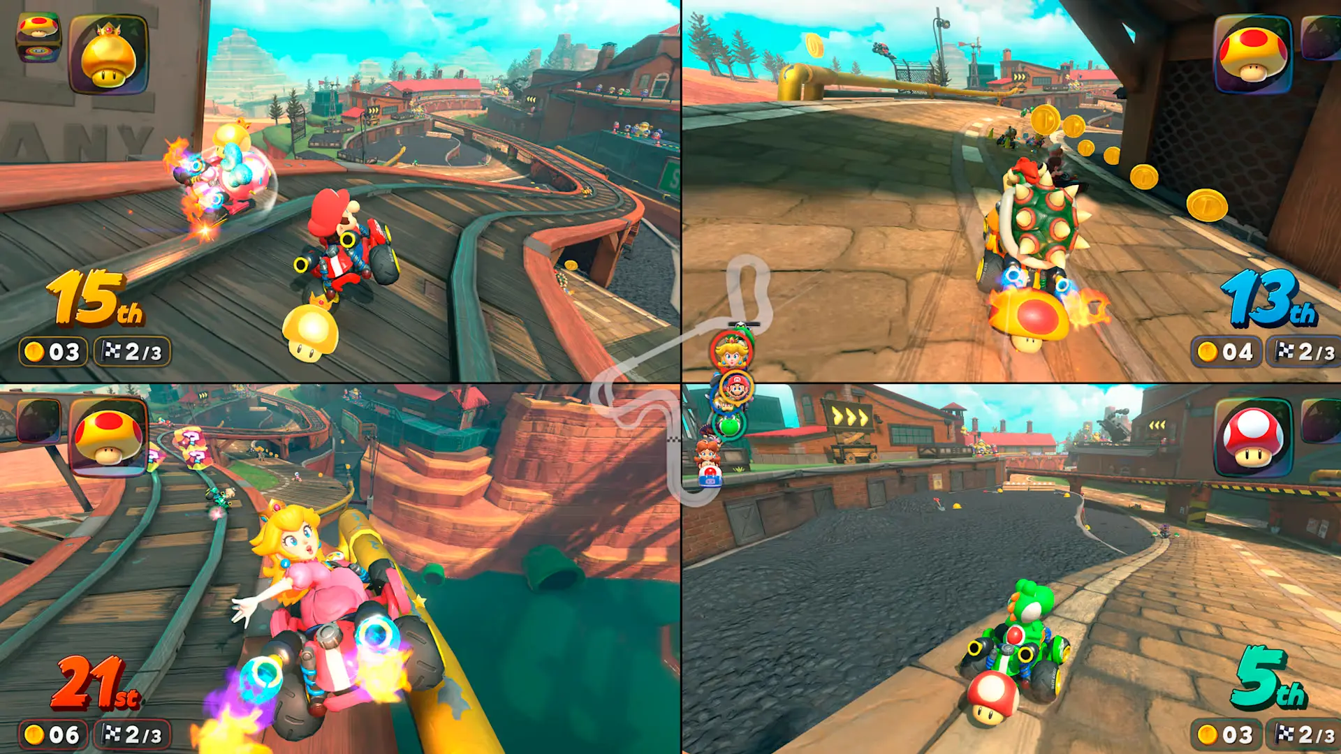 Журналистов не впечатлил открытый мир в Mario Kart World - изображение