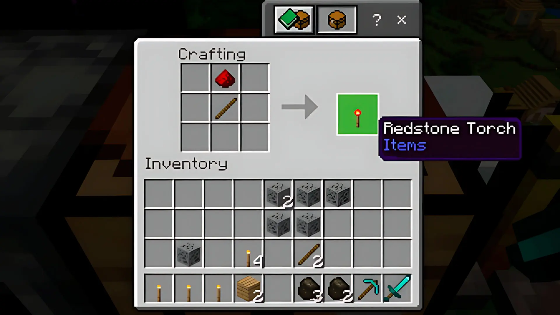 Minecraft. Как скрафтить редстоуновый факел и зачем он нужен - изображение