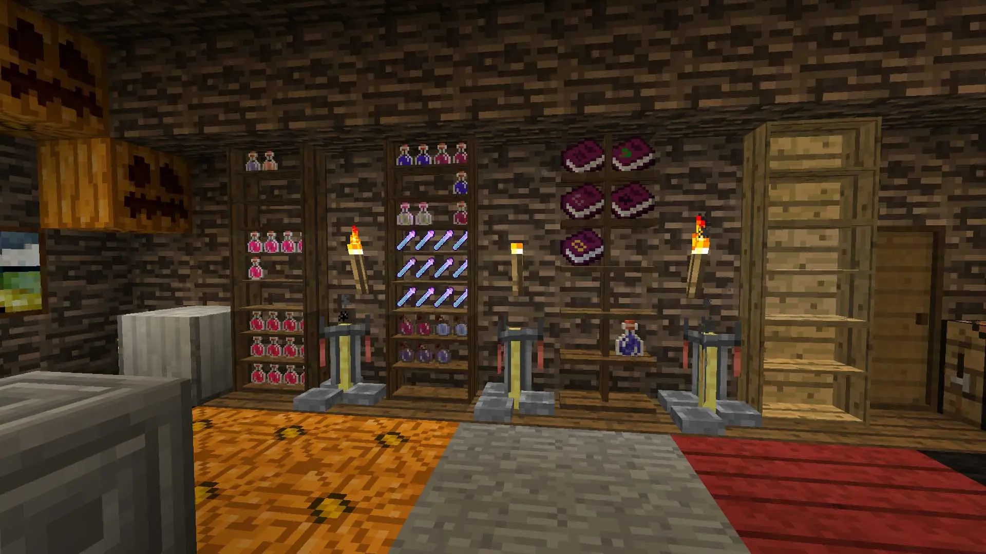 Minecraft. Как сделать зельеварку без лишней магии - изображение