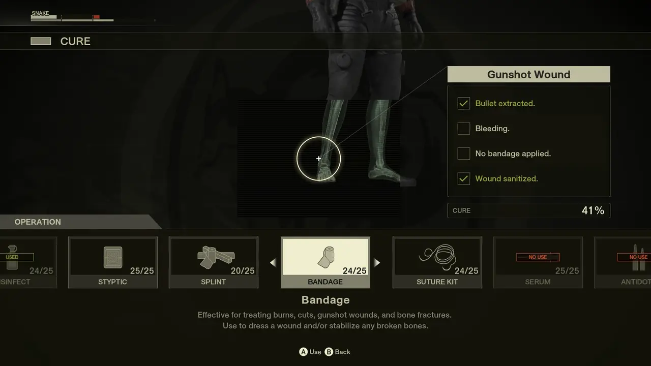 Metal Gear Solid Delta: Snake Eater. Как лечиться - изображение