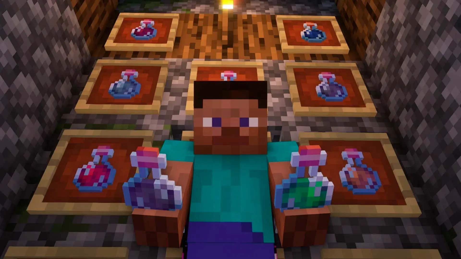 Minecraft. Бей как титан: готовим зелье силы без лишней магии - изображение