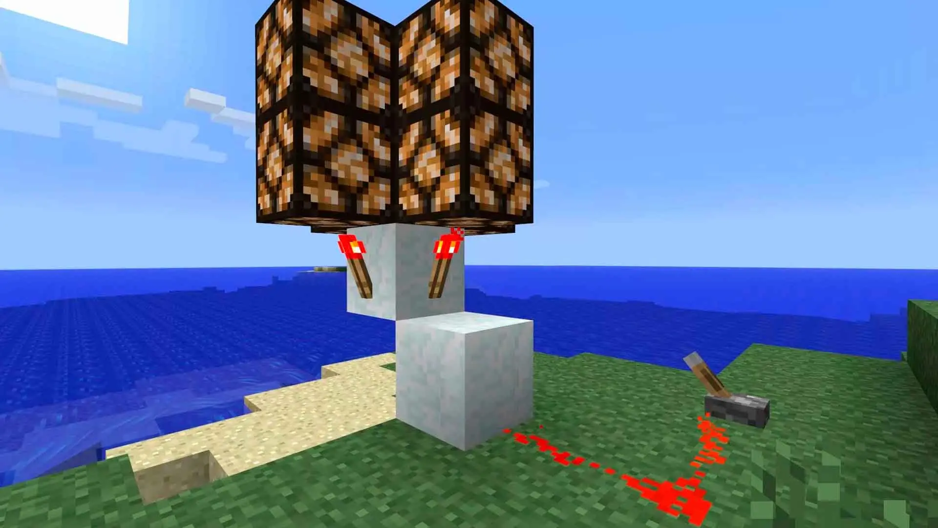 Minecraft. Как сделать факел: полный гайд по освещению в режиме выживания - изображение
