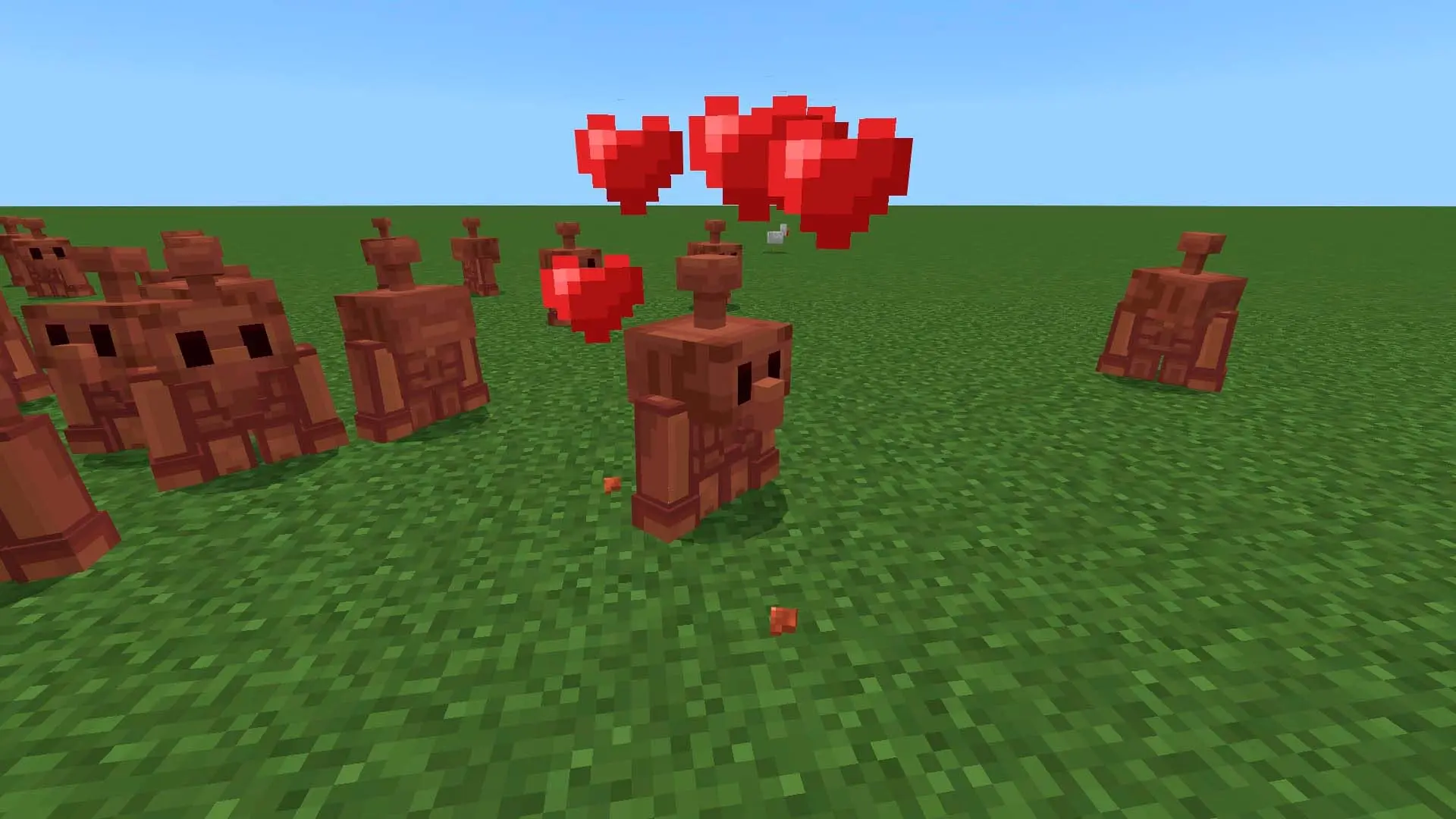 Minecraft. Медный голем: мифический помощник для кнопок и редстоуна - изображение