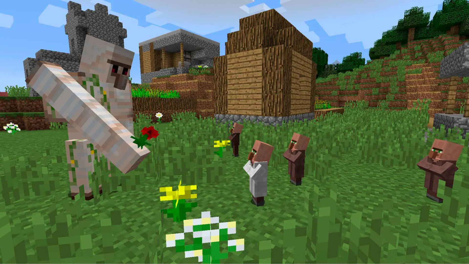 Minecraft. Как сделать железного голема: функции и крафт - изображение