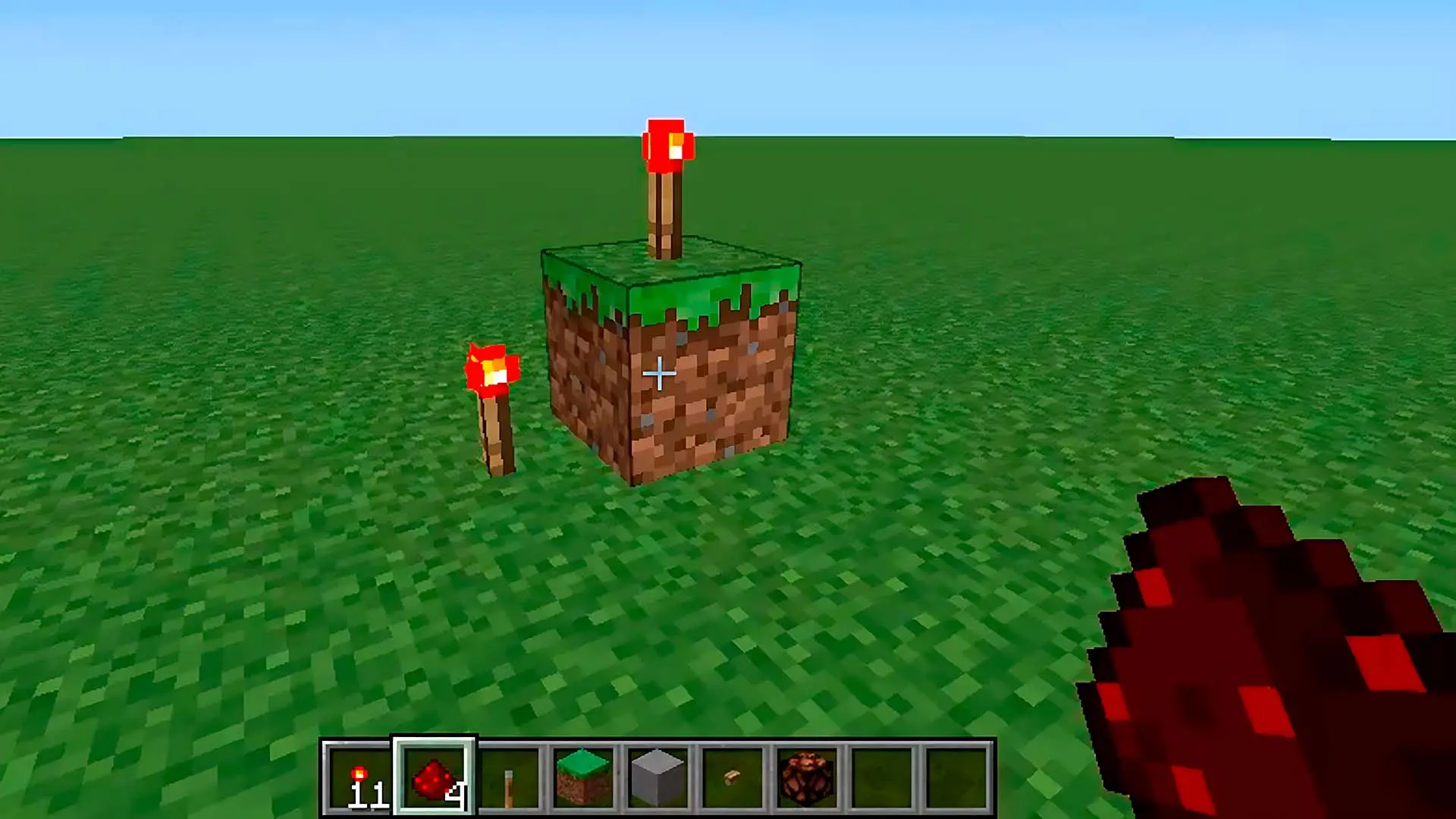 Minecraft. Как скрафтить редстоуновый факел и зачем он нужен - изображение