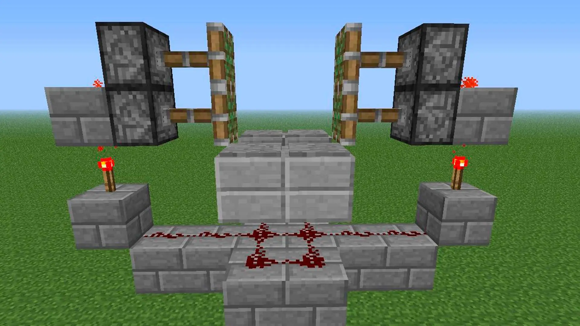 Minecraft. Как скрафтить редстоуновый факел и зачем он нужен - изображение