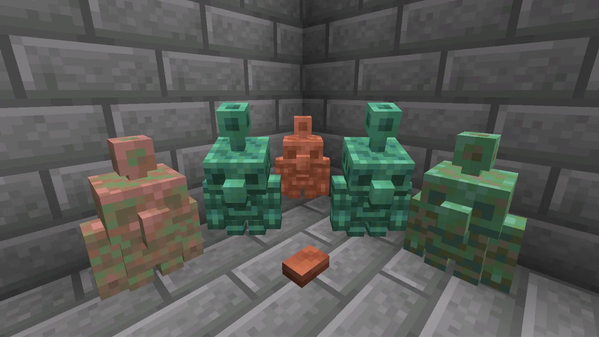 Minecraft. Медный голем: мифический помощник для кнопок и редстоуна - изображение