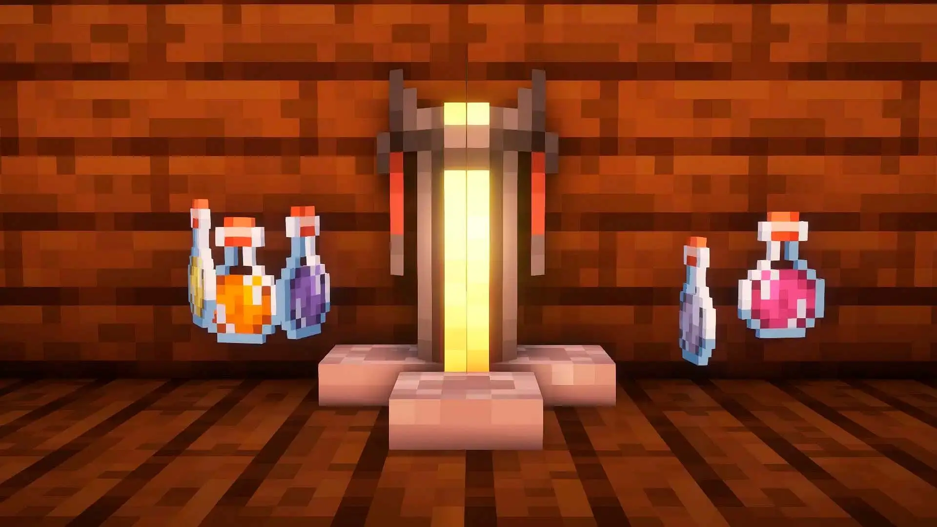 Minecraft. Как сделать зельеварку без лишней магии - изображение