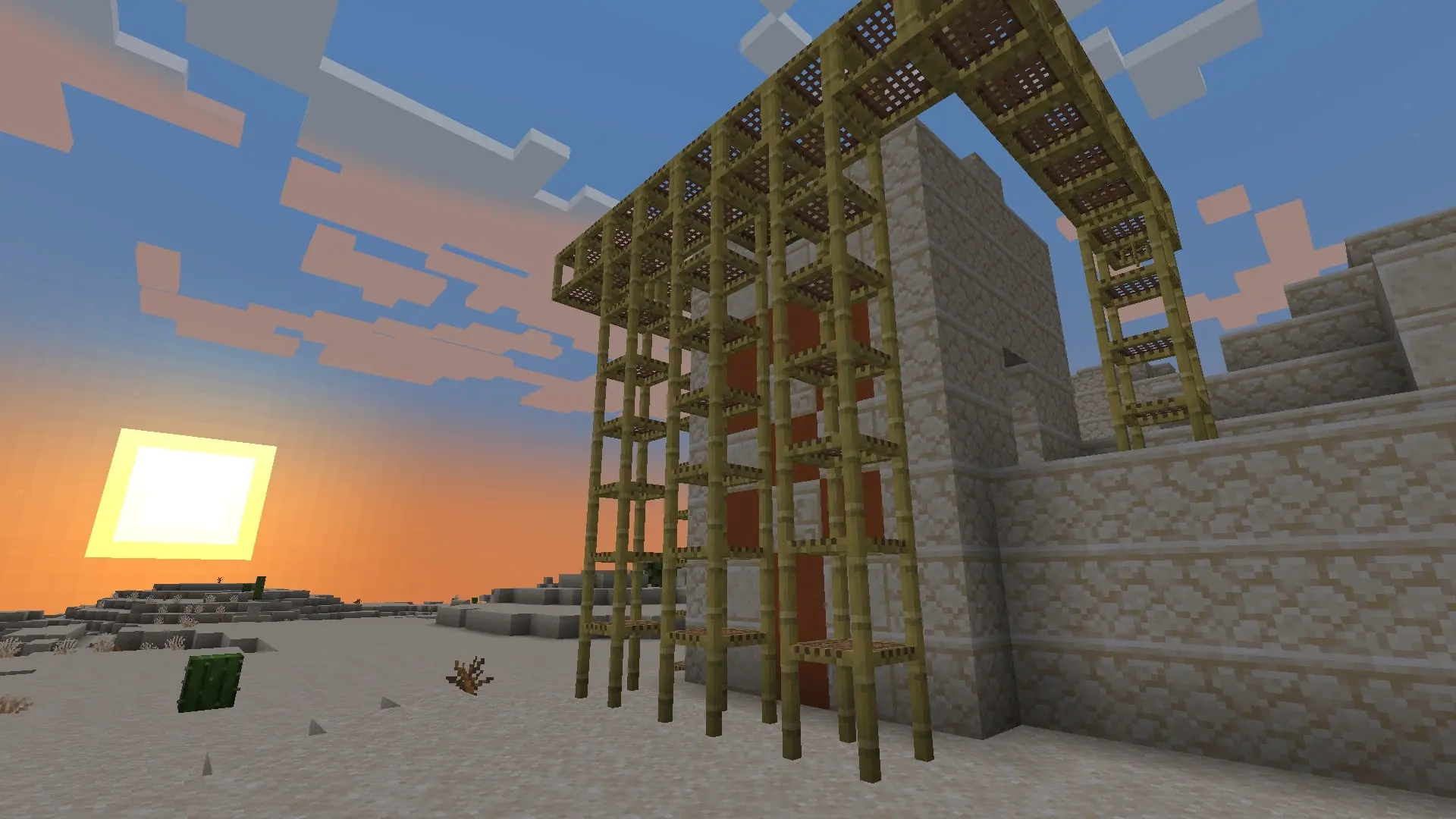 Minecraft. Как скрафтить строительные леса - изображение
