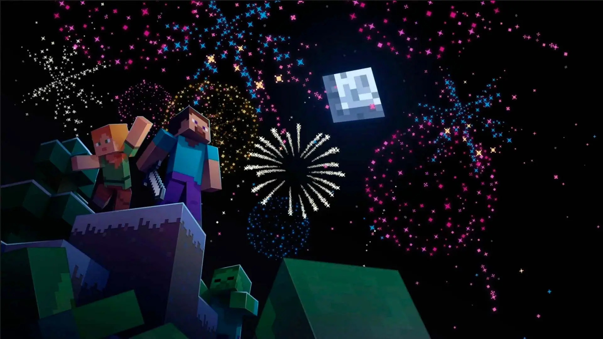 Minecraft. Как скрафтить и настроить фейерверк - изображение