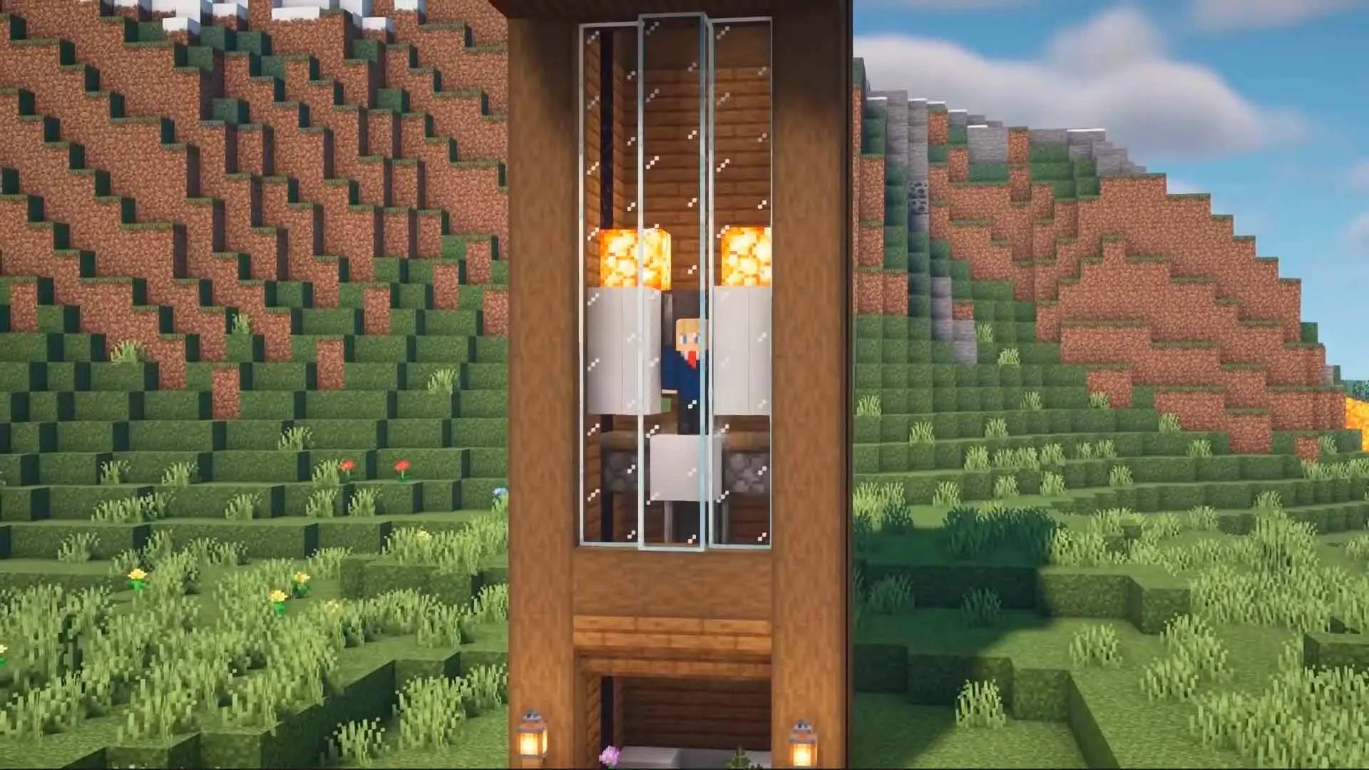 Minecraft. Как сделать лифт - изображение