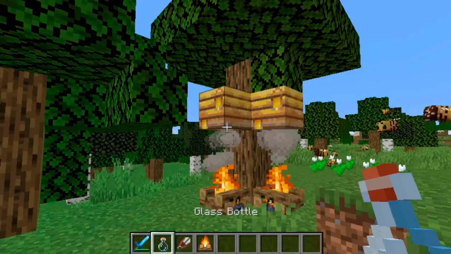 Minecraft. Как сделать пчелиный улей - изображение