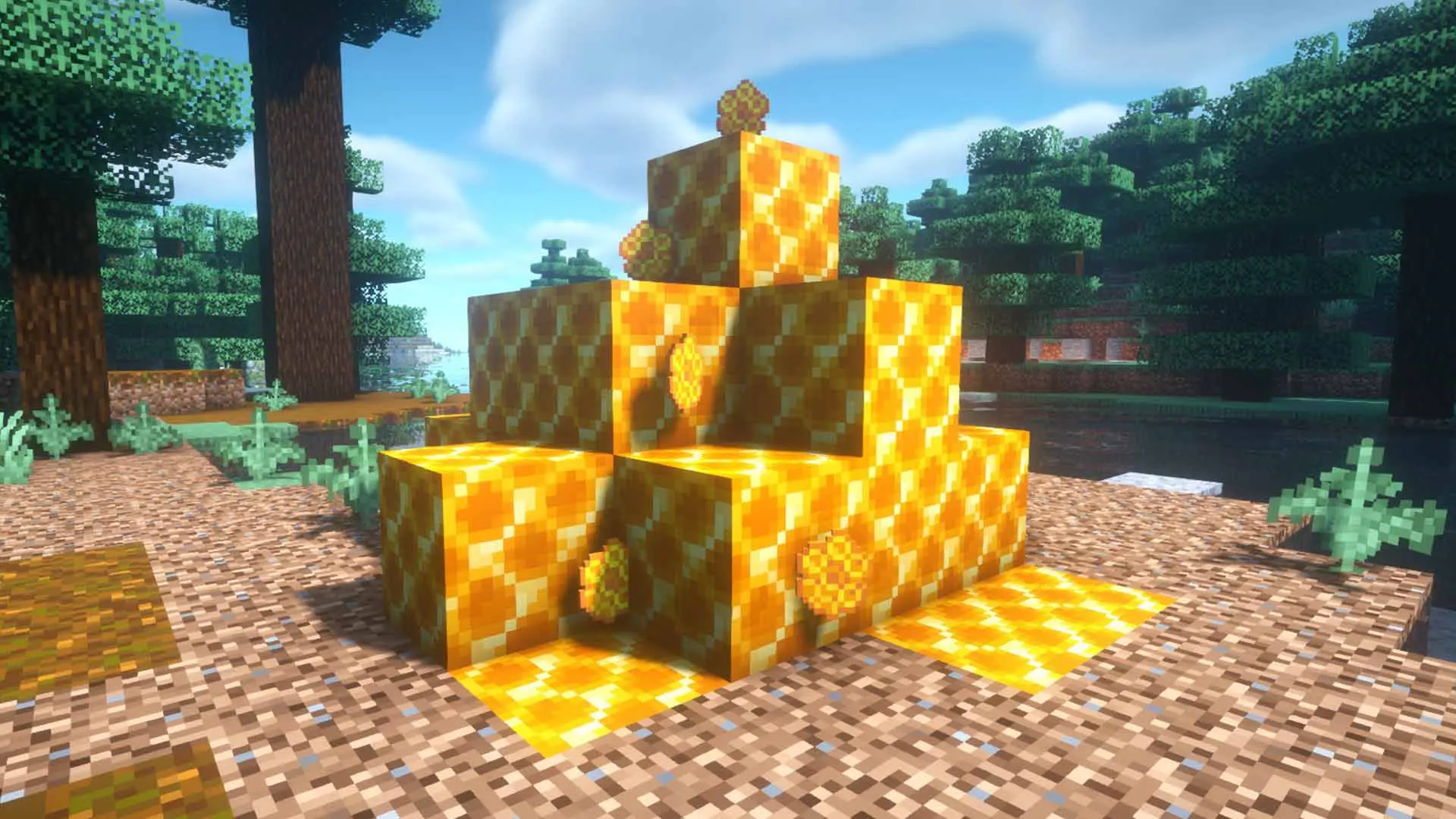 Minecraft. Как сделать пчелиный улей - изображение