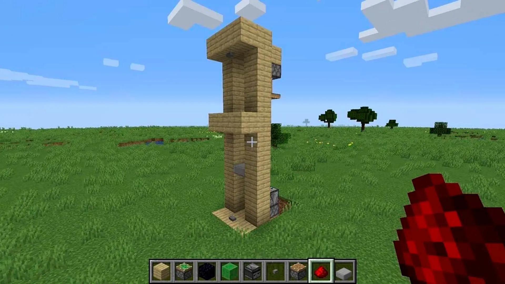 Minecraft. Как сделать лифт - изображение