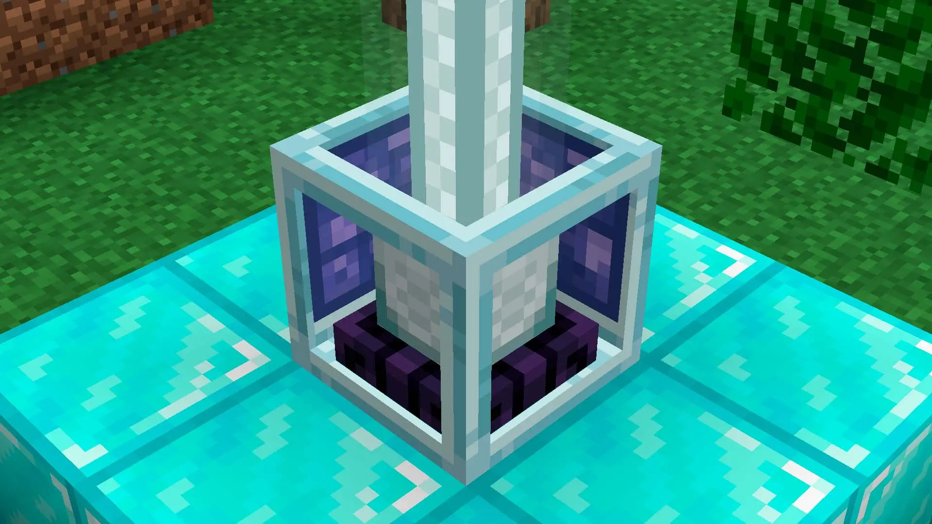 Minecraft. Как сделать маяк и пирамиду - изображение