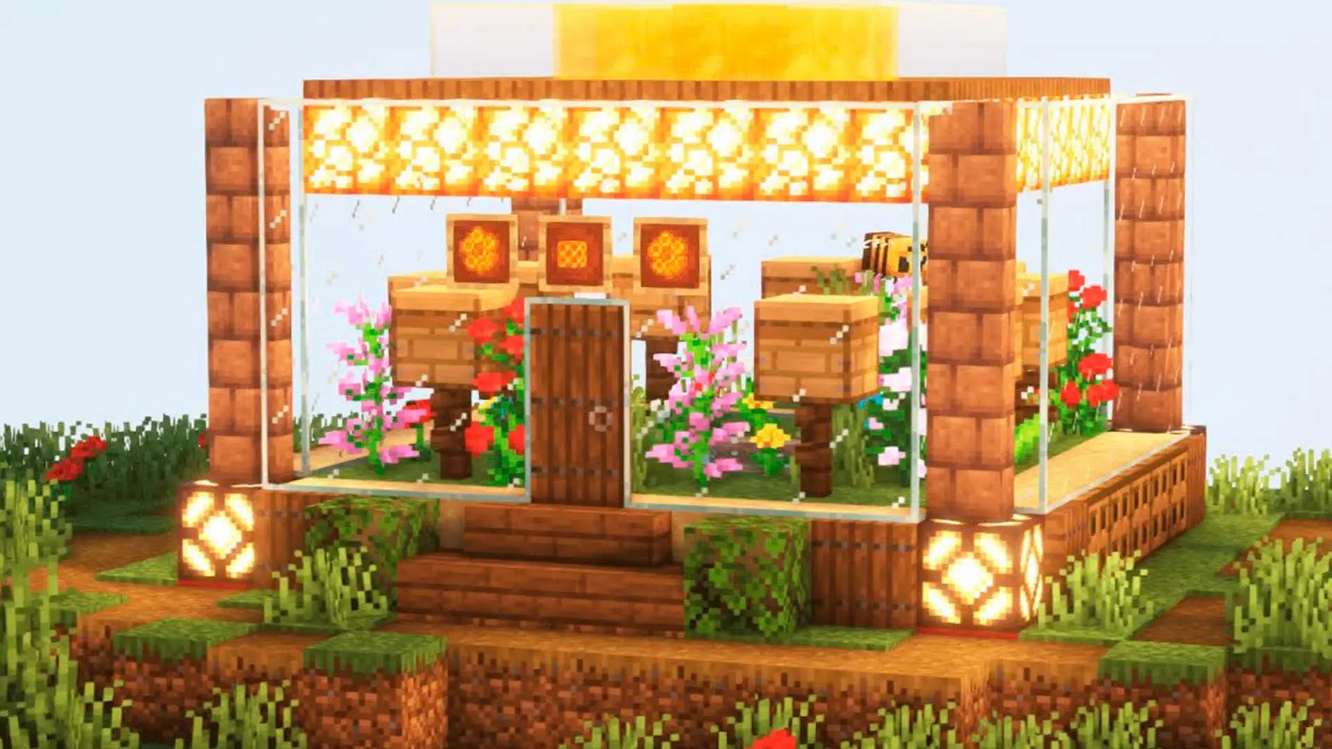 Minecraft. Как сделать пчелиный улей - изображение
