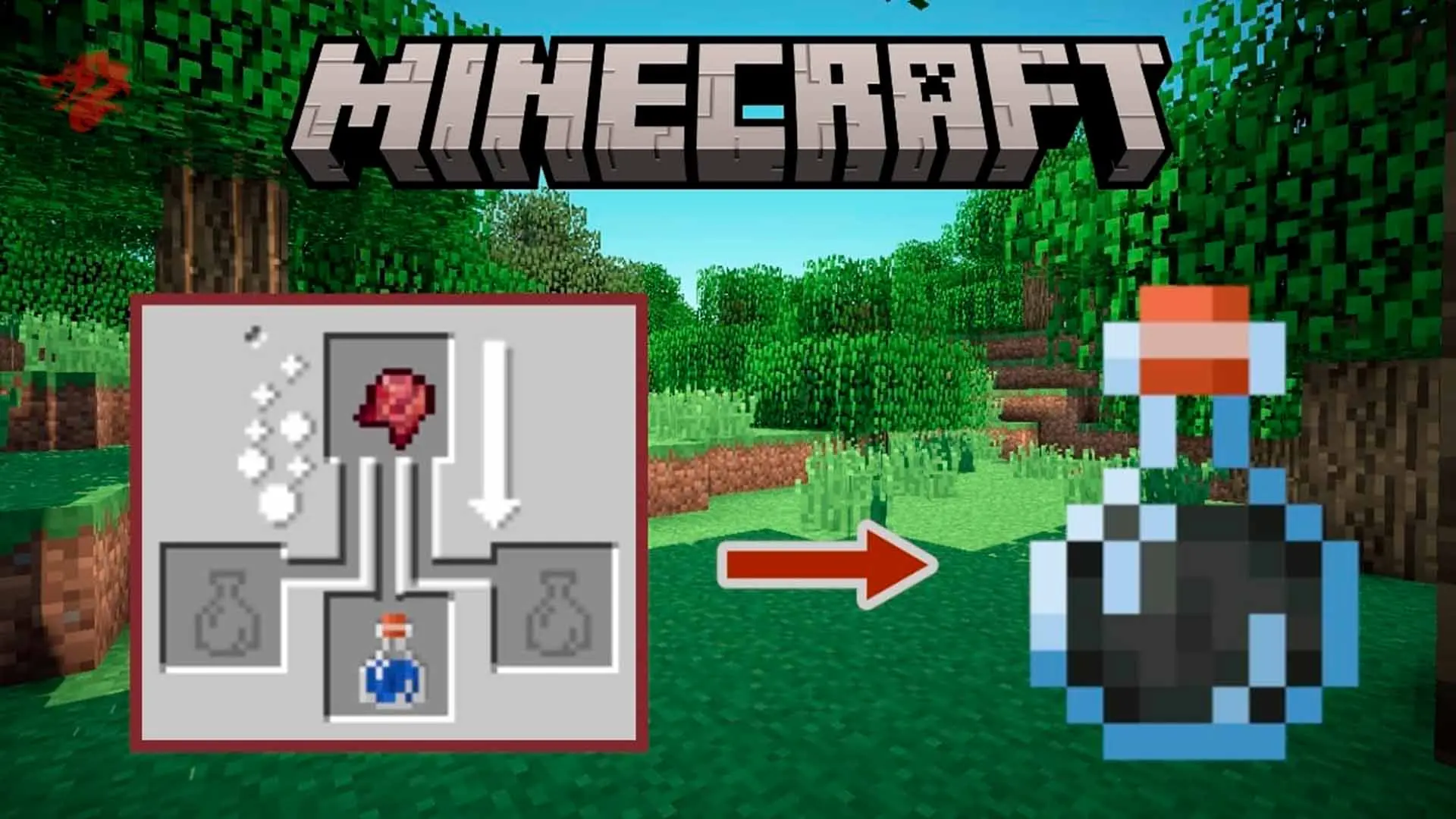 Minecraft. Как сделать зелье слабости на ранних этапах - изображение