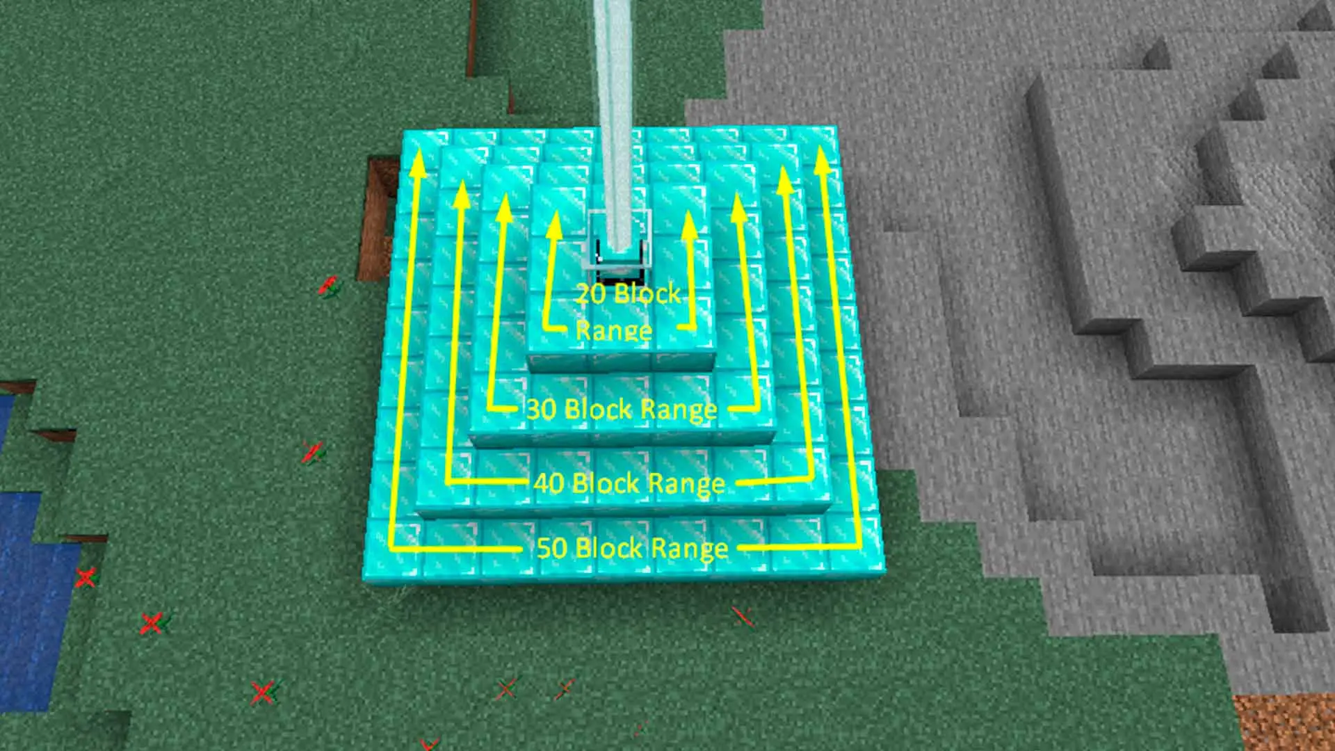 Minecraft. Как сделать маяк и пирамиду - изображение