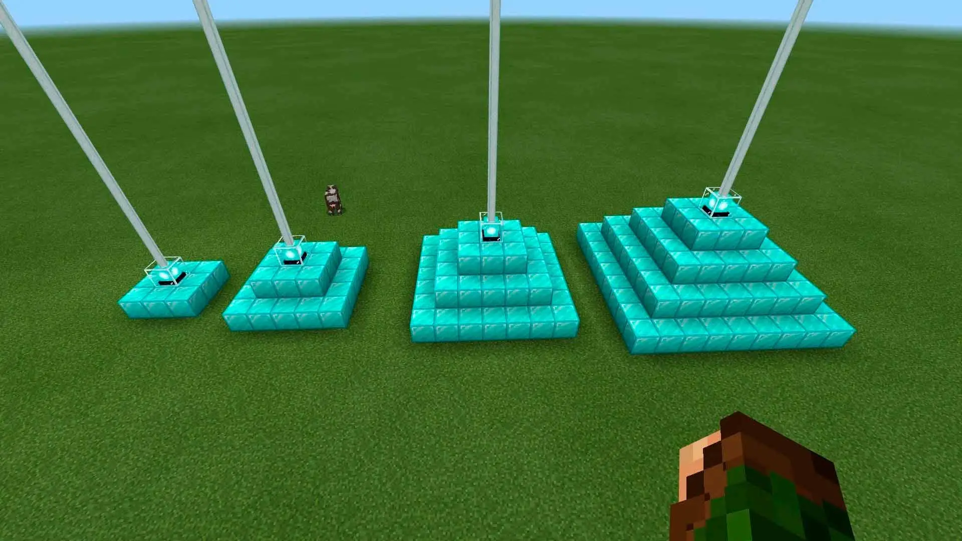 Minecraft. Как сделать маяк и пирамиду - изображение