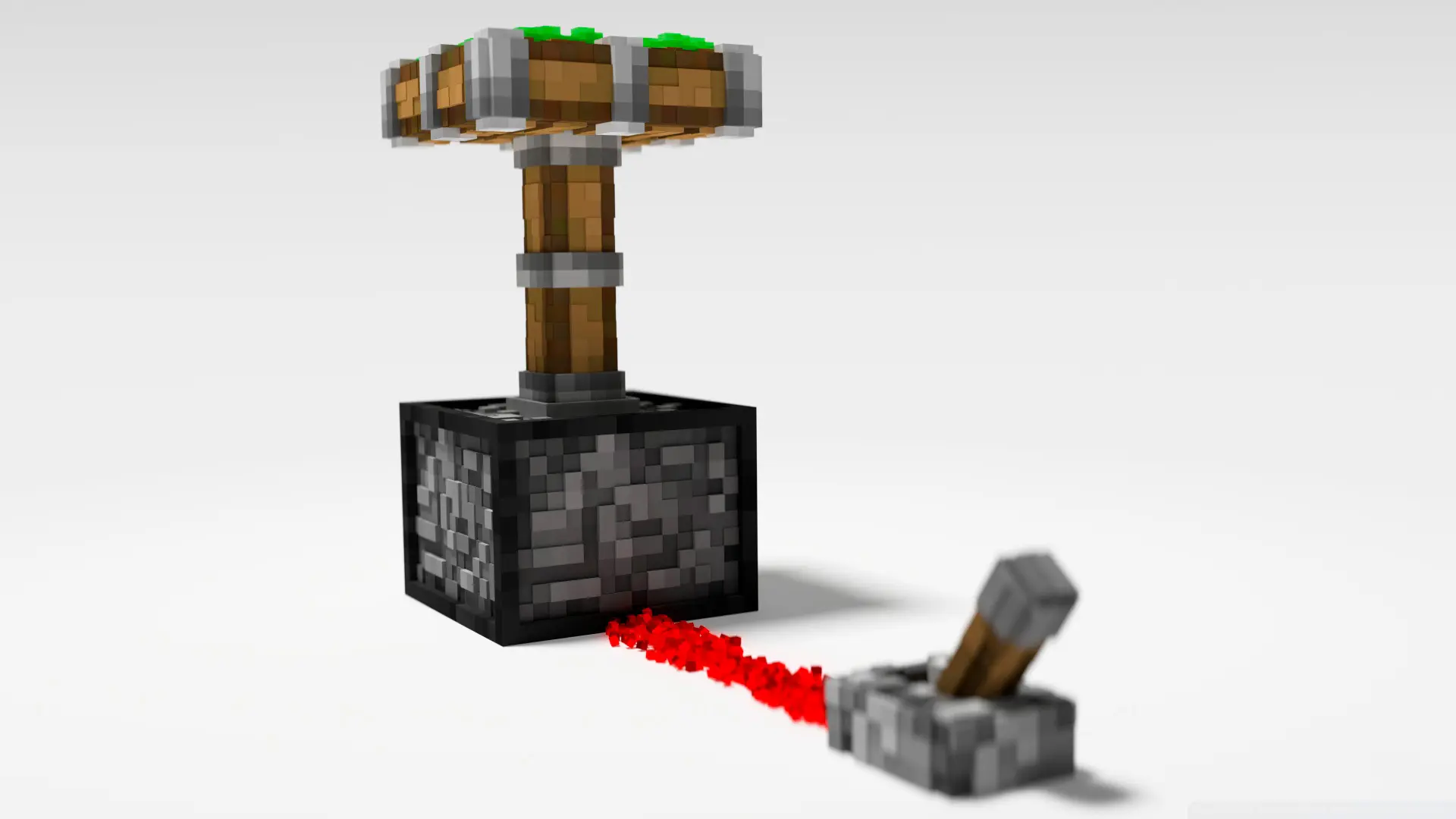 Minecraft. Как сделать поршень: крафт и применение - изображение