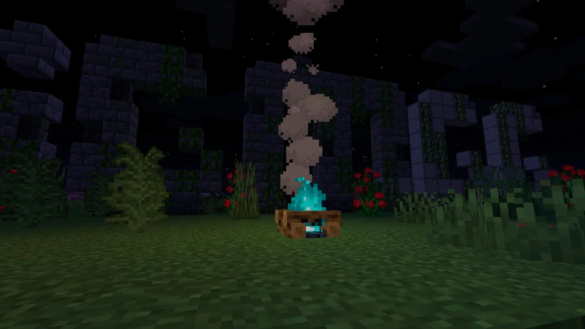 Minecraft. Как сделать костёр: крафт, приготовление еды, лайфхаки - изображение