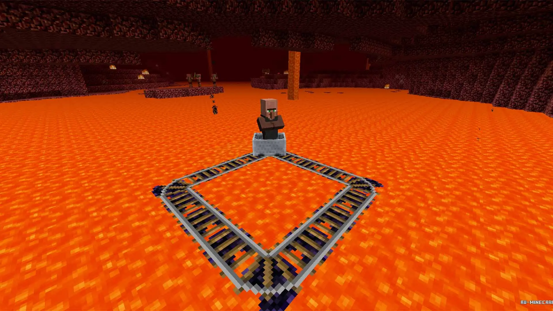 Minecraft. Как сделать рельсы: крафт, использование, отличия - изображение