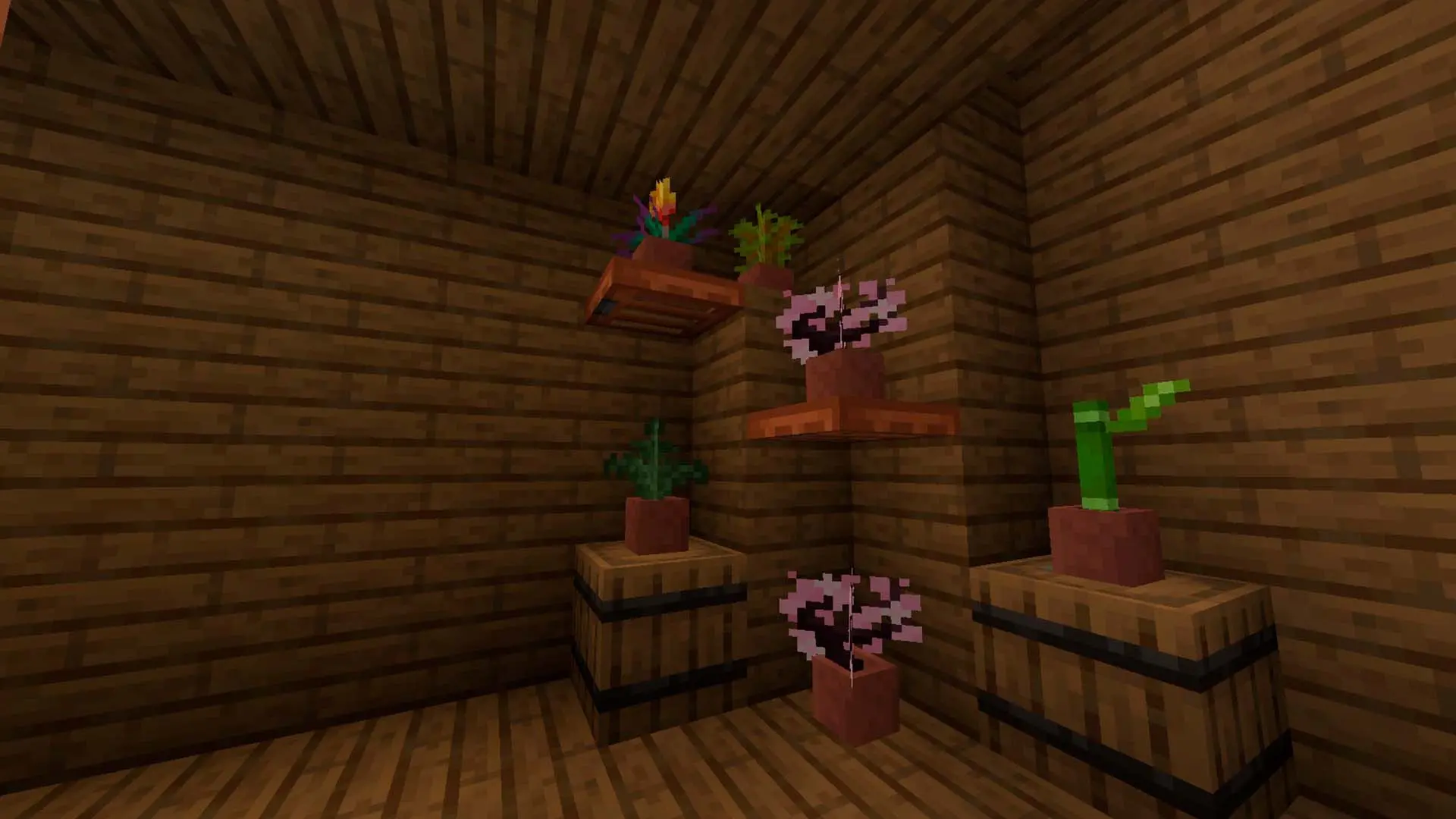 Minecraft. Как сделать горшок: крафт и дизайн интерьера - изображение