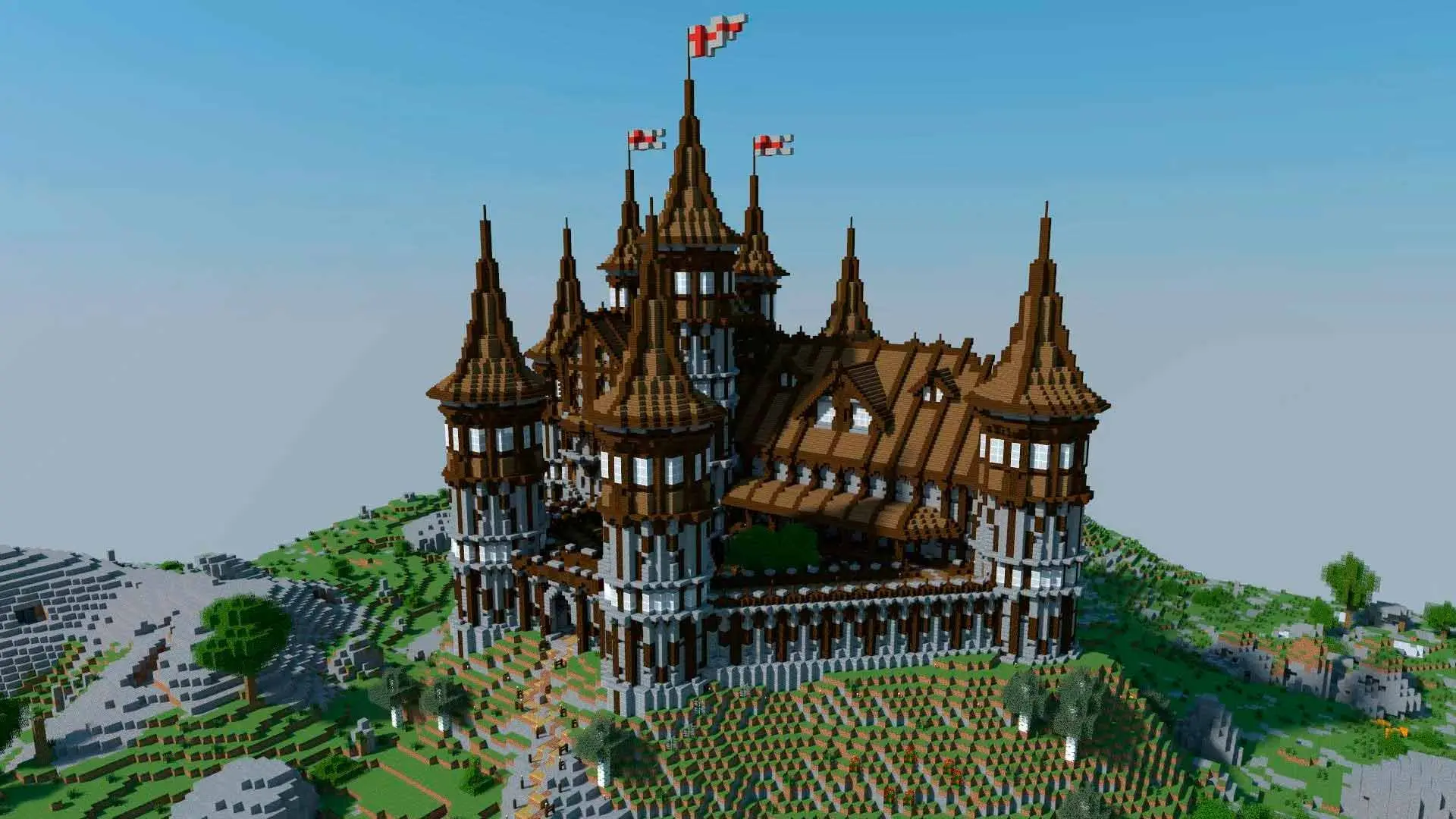 Minecraft. Как построить замок: схемы, моды, стили - изображение