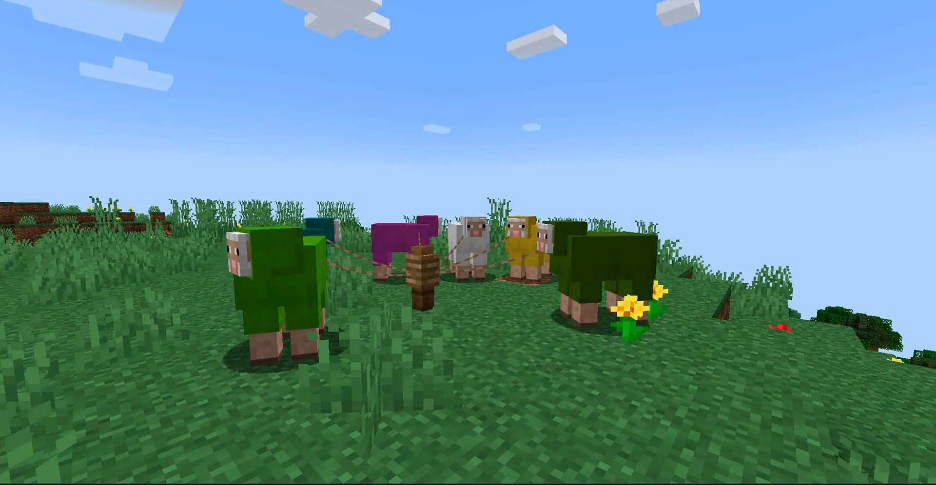 Minecraft. Как сделать флаг: крафт, окрашивание, узоры - изображение