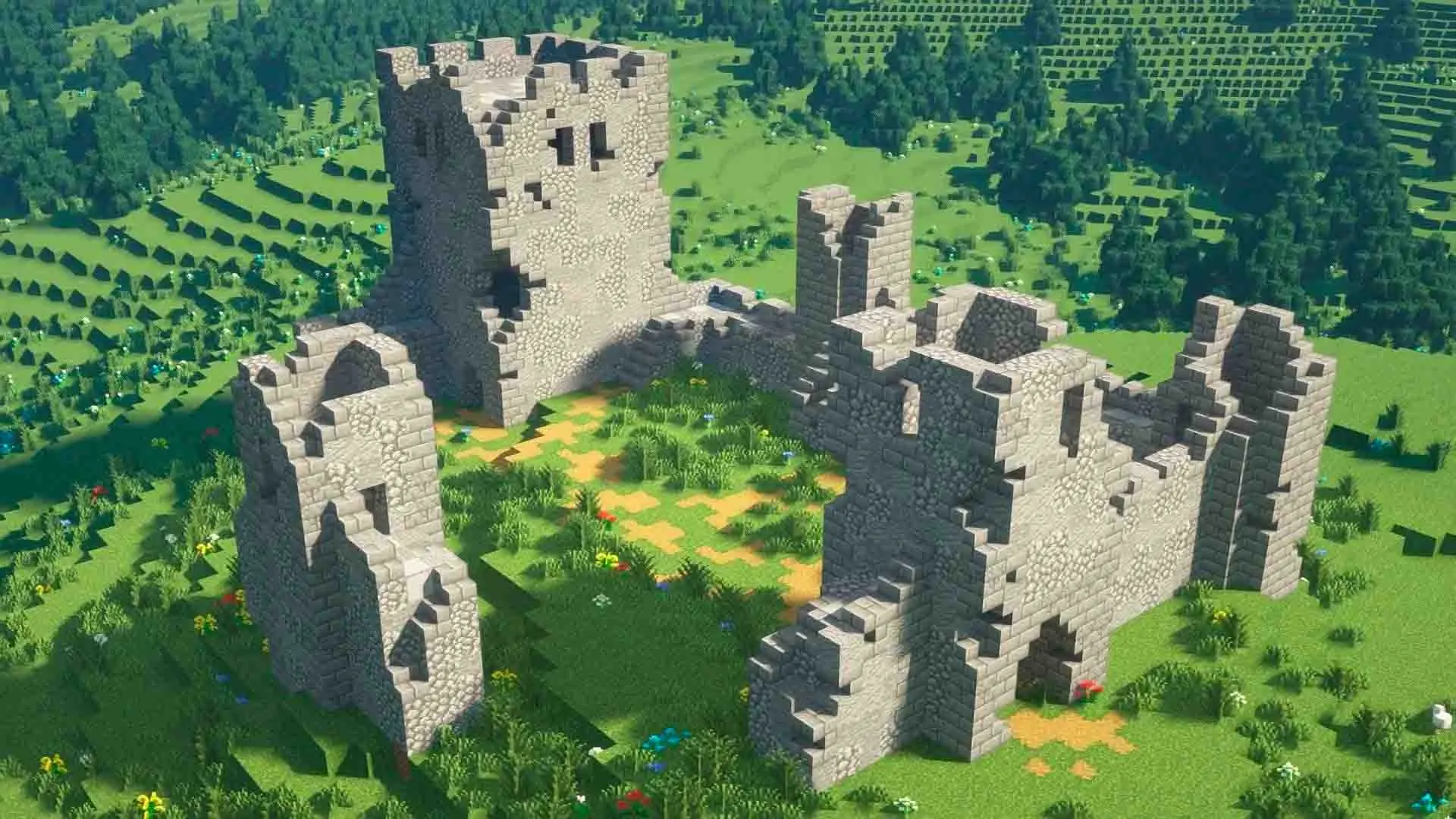 Minecraft. Как построить замок: схемы, моды, стили - изображение