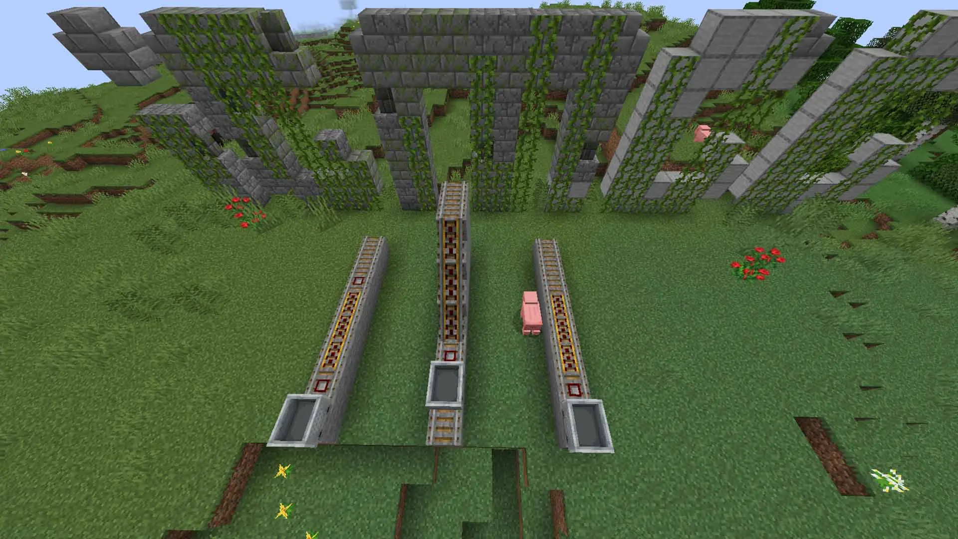 Minecraft. Как сделать рельсы: крафт, использование, отличия - изображение