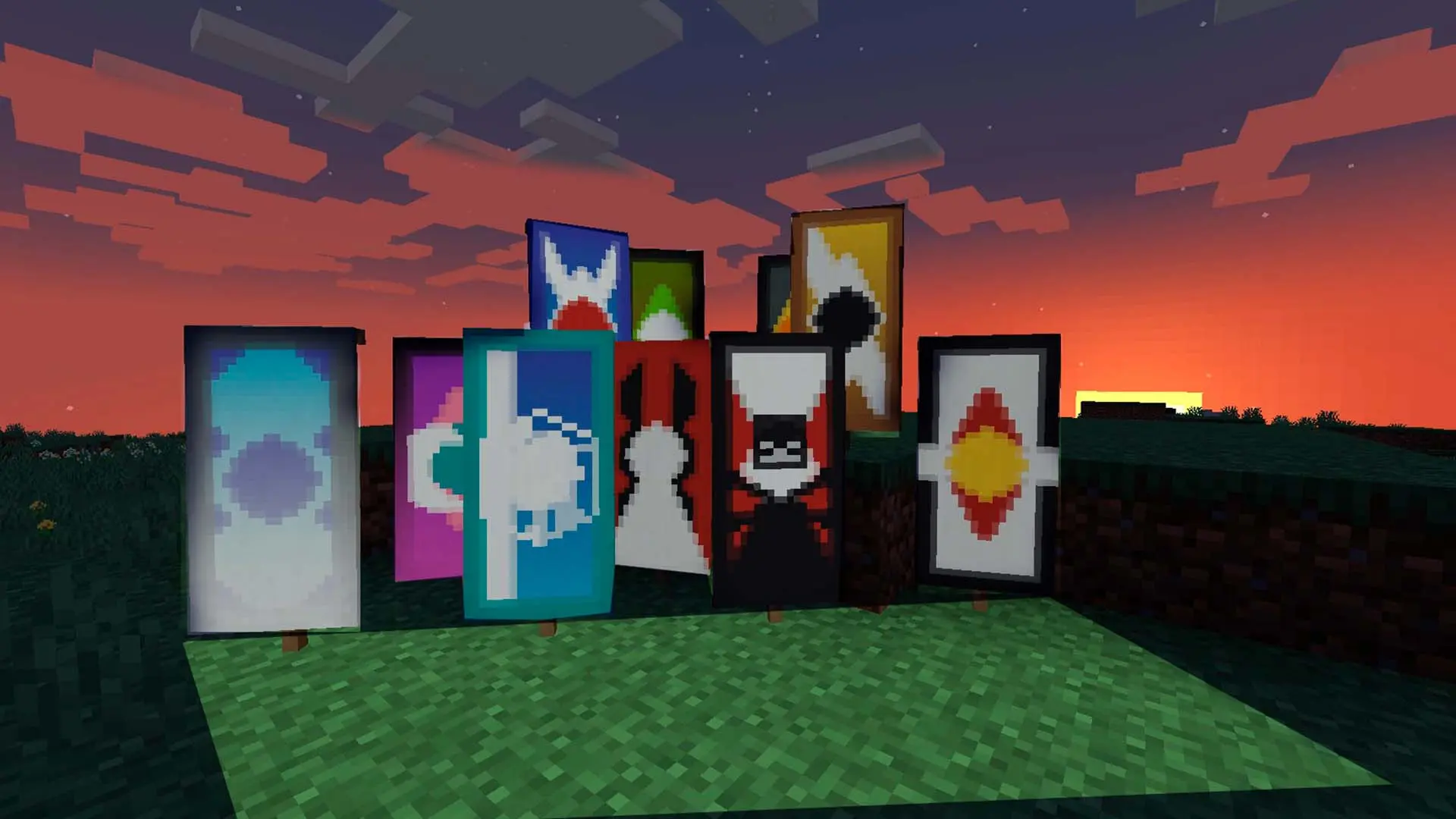 Minecraft. Как сделать флаг: крафт, окрашивание, узоры - изображение