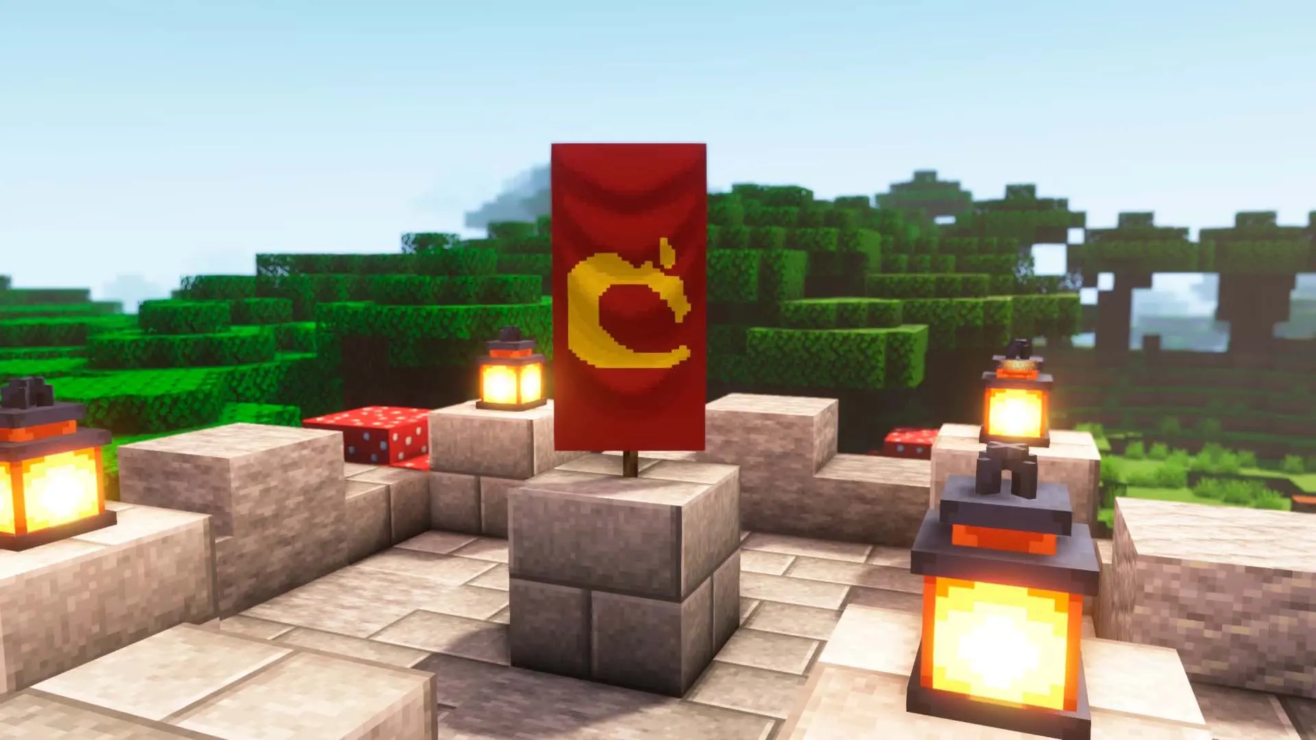 Minecraft. Как сделать флаг: крафт, окрашивание, узоры - изображение