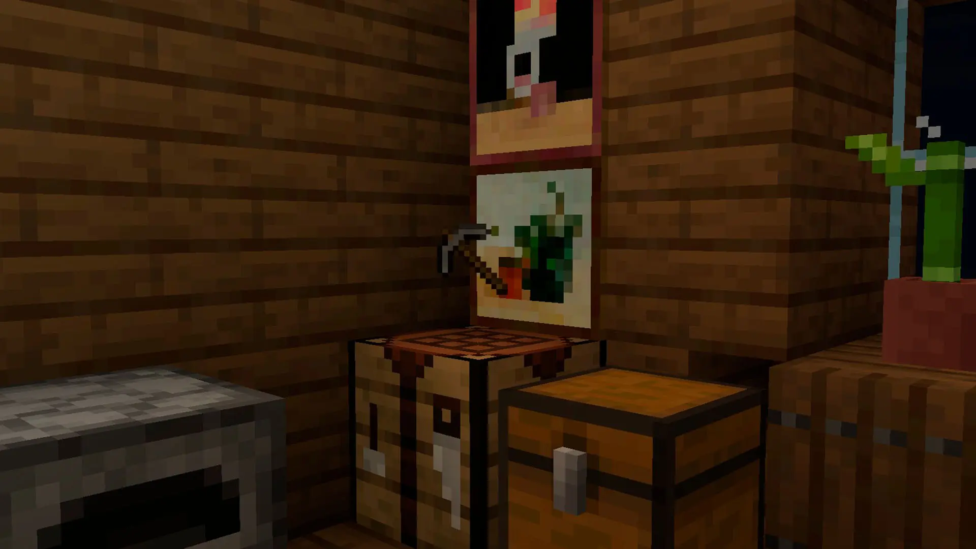 Minecraft. Как сделать кирку: все рецепты, зачарование и моды - изображение