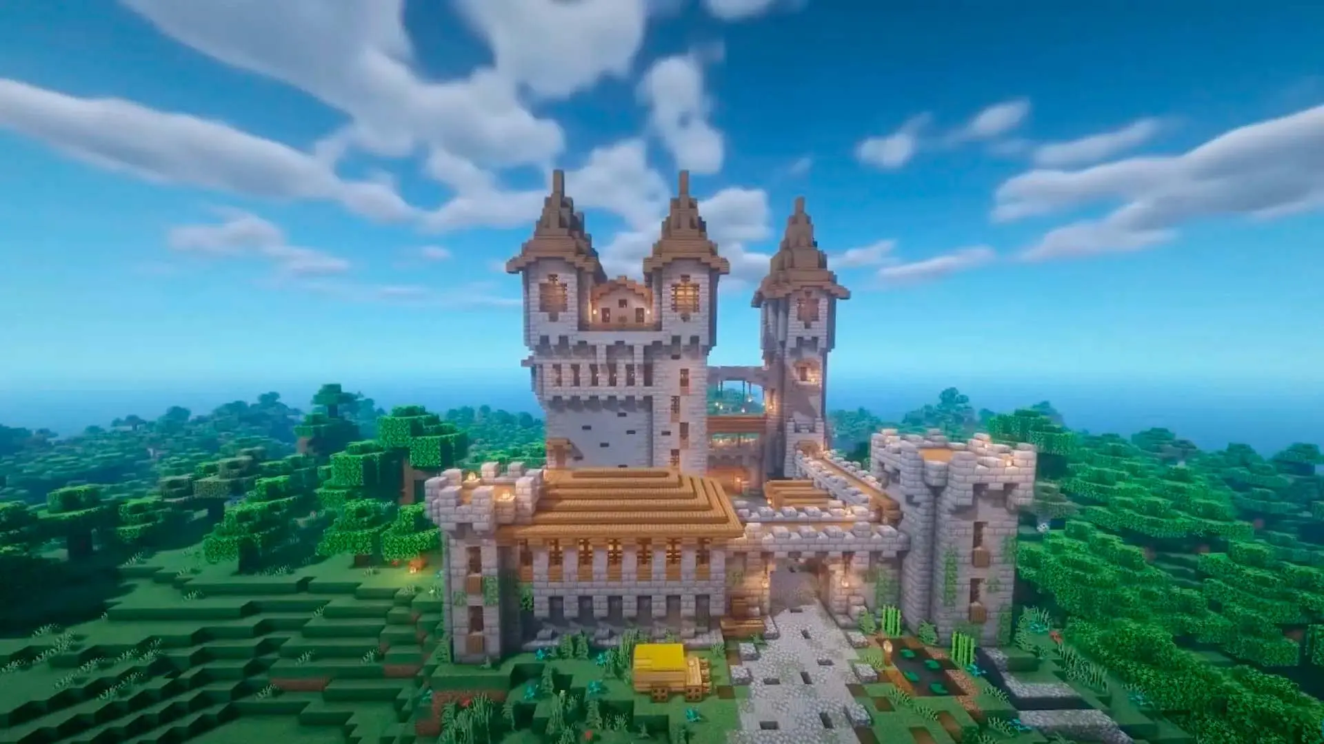 Minecraft. Как построить замок: схемы, моды, стили - изображение