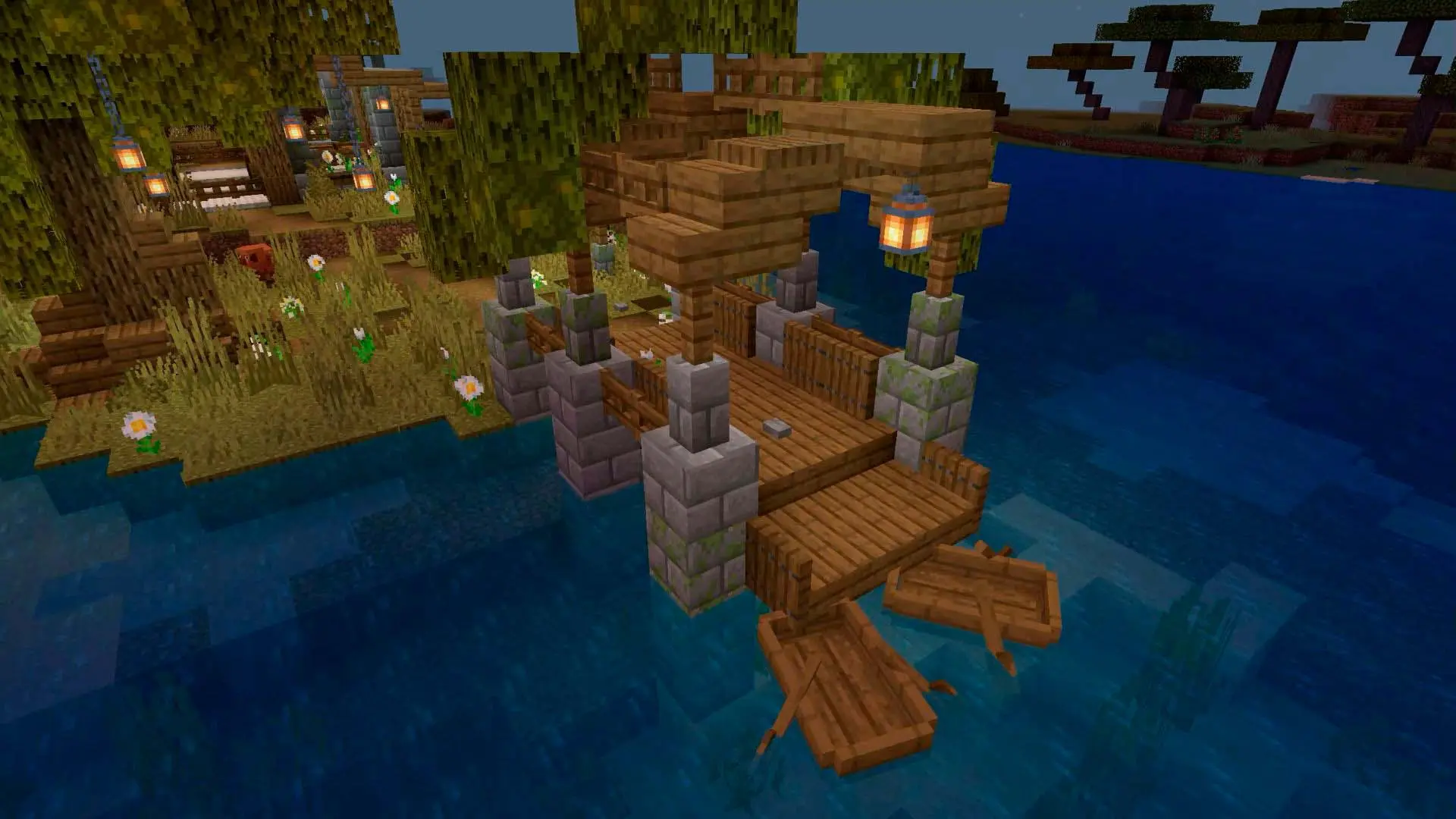 Minecraft. Как сделать фонарь: крафт, установка, использование - изображение