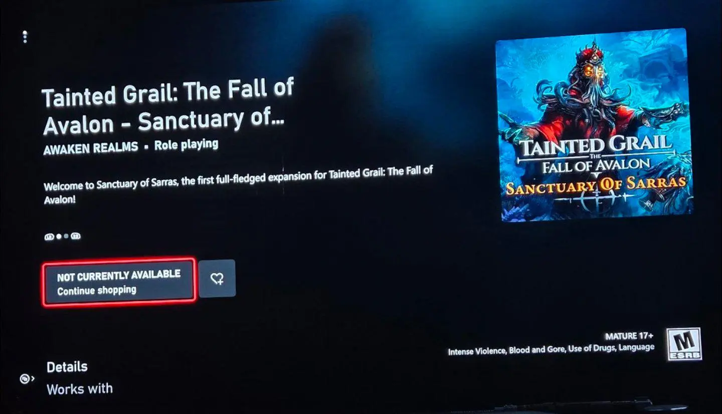 В магазине Xbox засветилось DLC для Tainted Grail: The Fall of Avalon - изображение