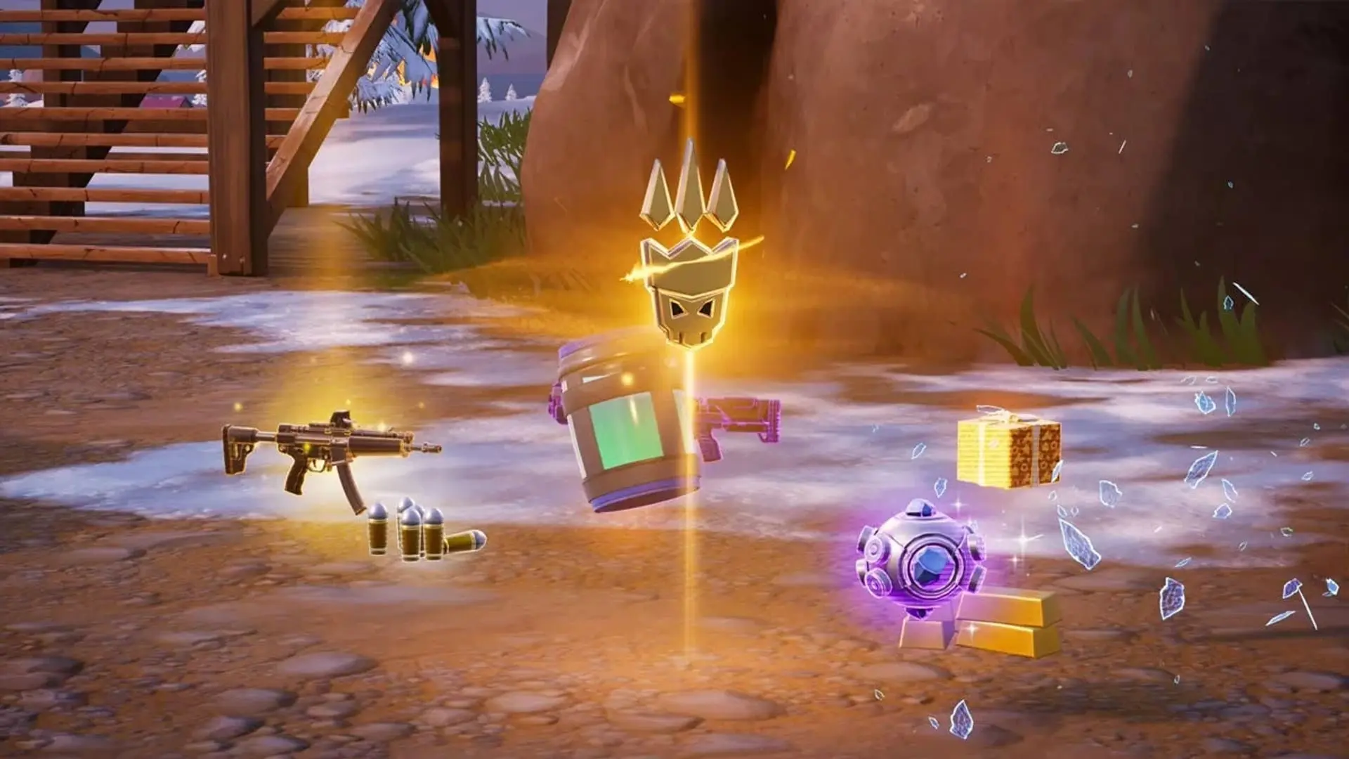 Fortnite. Где найти Праздничного скелета на Зимнем фестивале - изображение