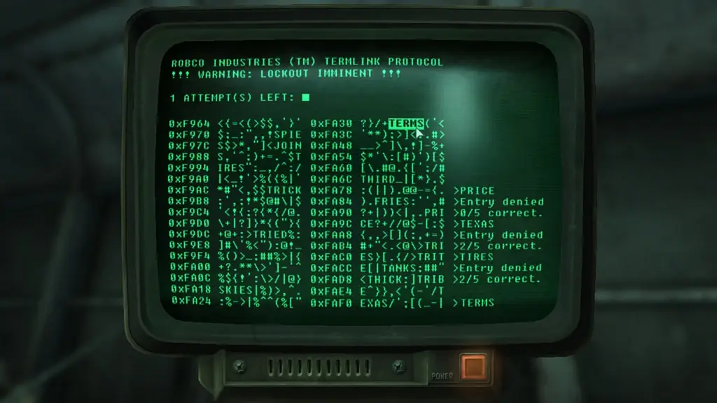 Fallout 4. Как правильно взламывать терминалы - изображение