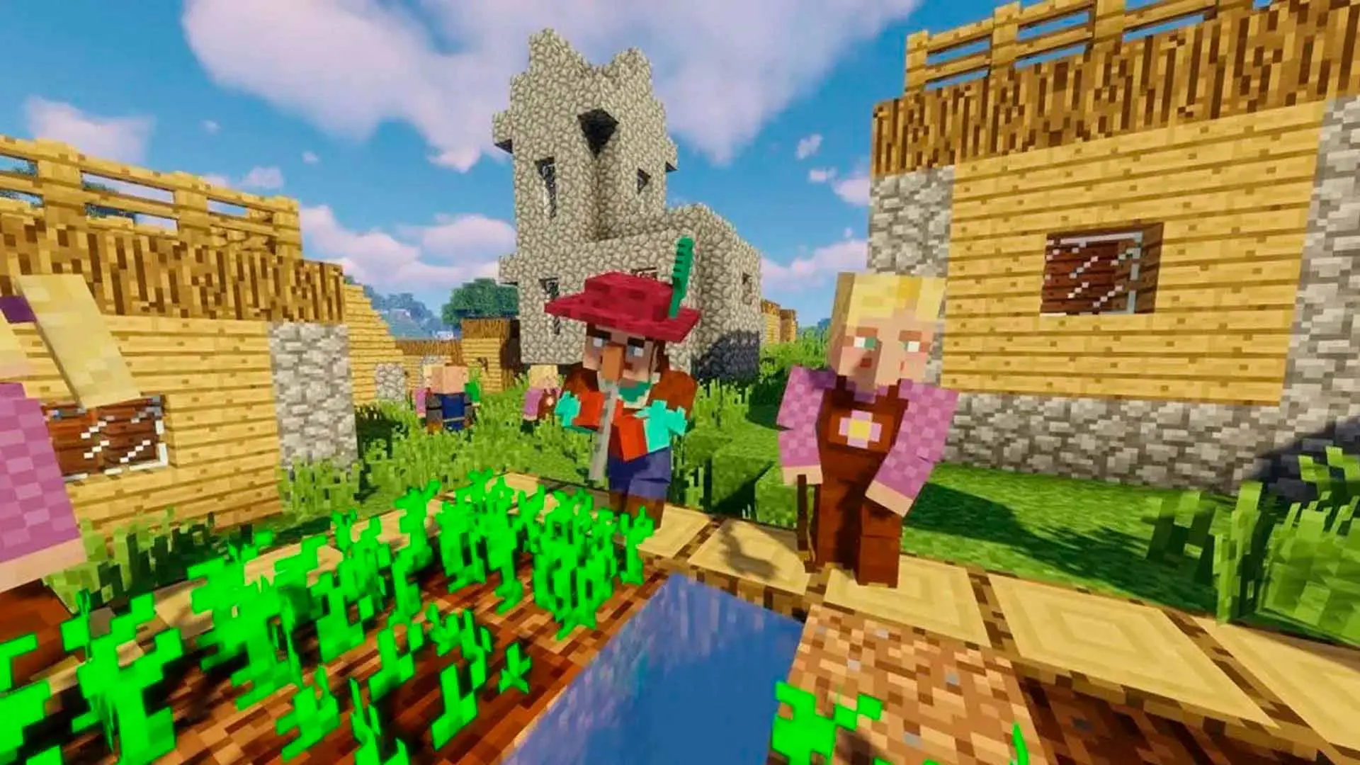 Minecraft. Моды на деревню: улучшение хижин, экономика и культуры - изображение