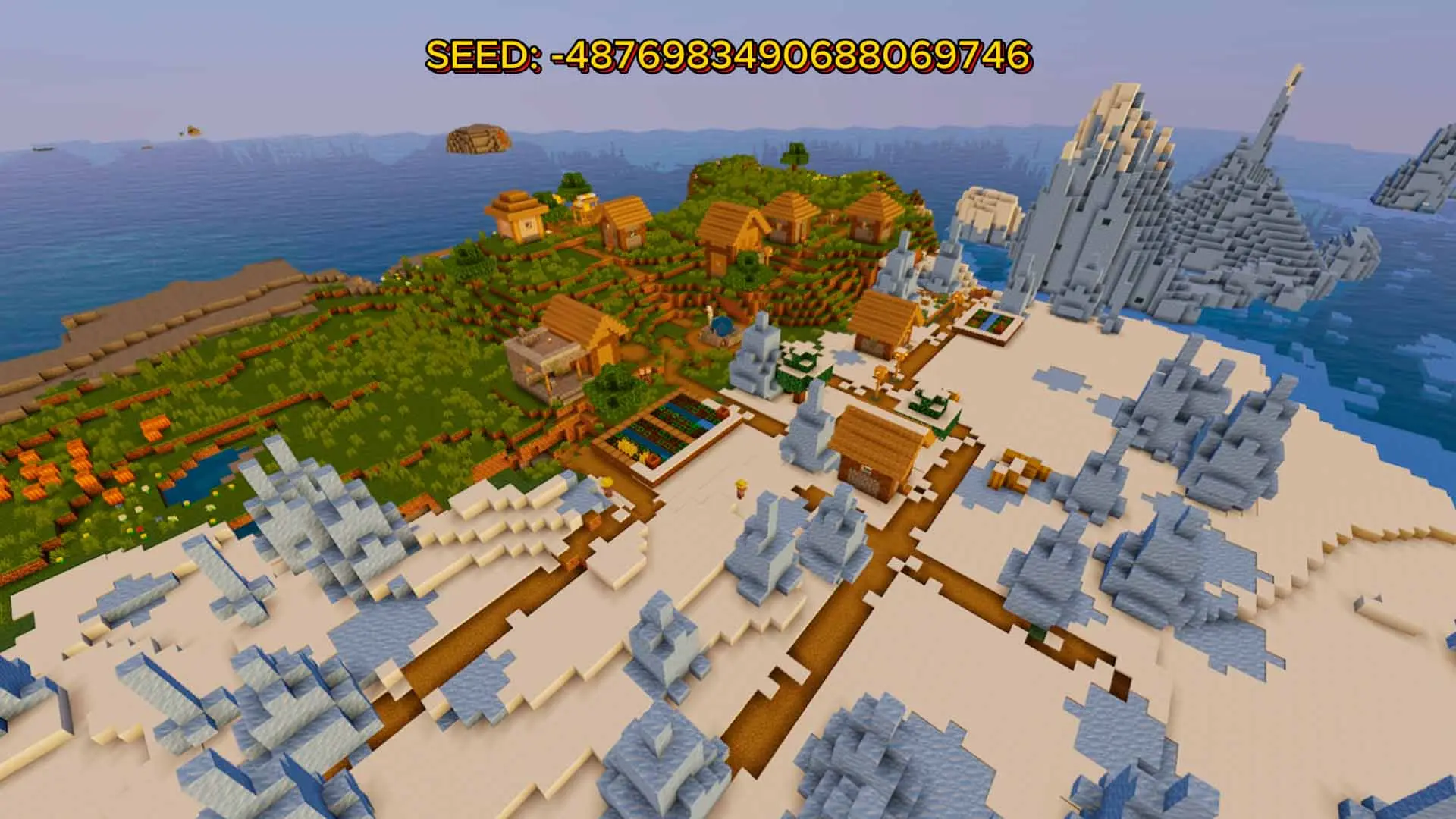 Minecraft. Как найти деревню с помощью сида: ключи генерации и координаты - изображение