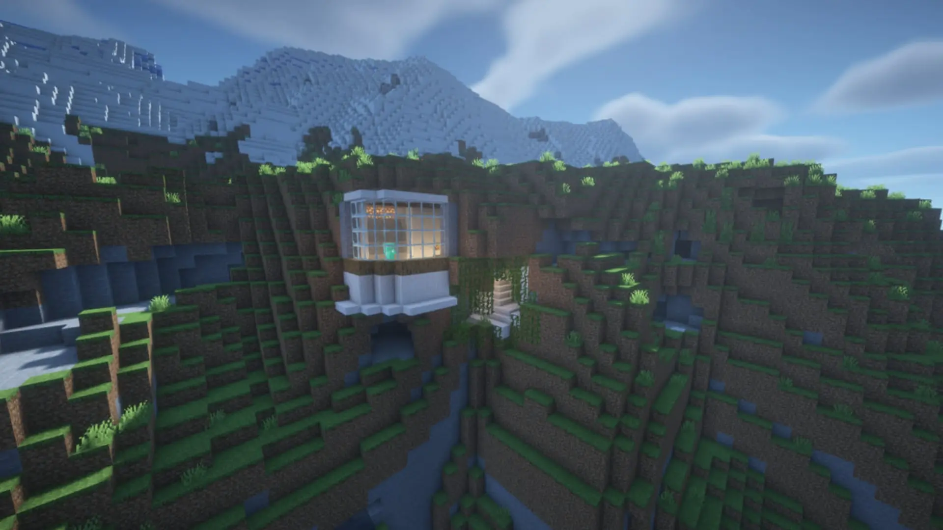 Minecraft. Как построить дом в горе - изображение