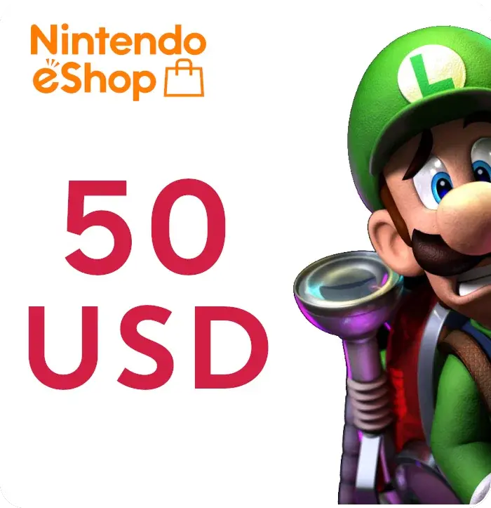 Купить Карта оплаты Nintendo eShop 50 USD (США) - изображение