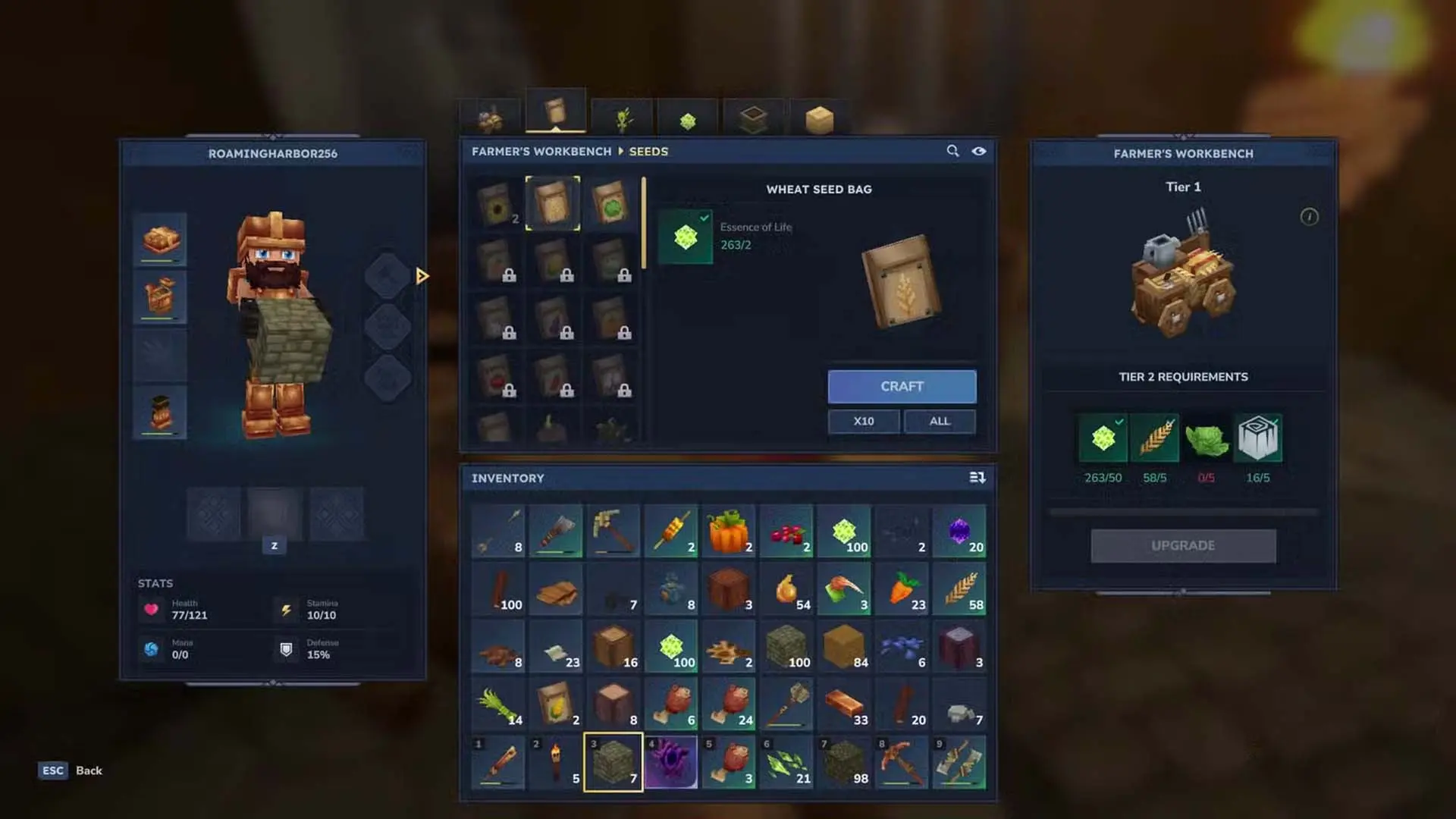 Hytale. Верстак фермера: прокачка, семена и деревья - изображение