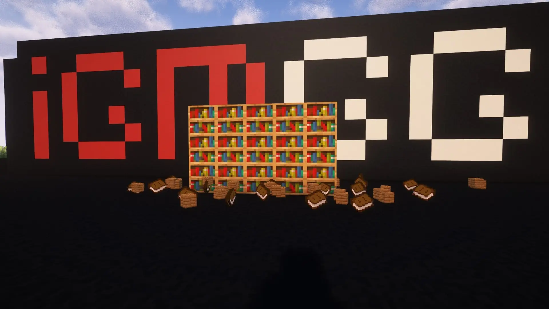 Minecraft. Как сделать книжную полку: размещение, зачарования и дизайн - изображение