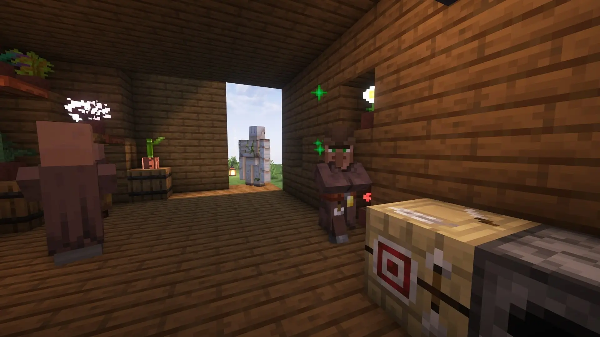 Minecraft. Как сделать стол лучника: быстрый крафт и выгодная торговля - изображение