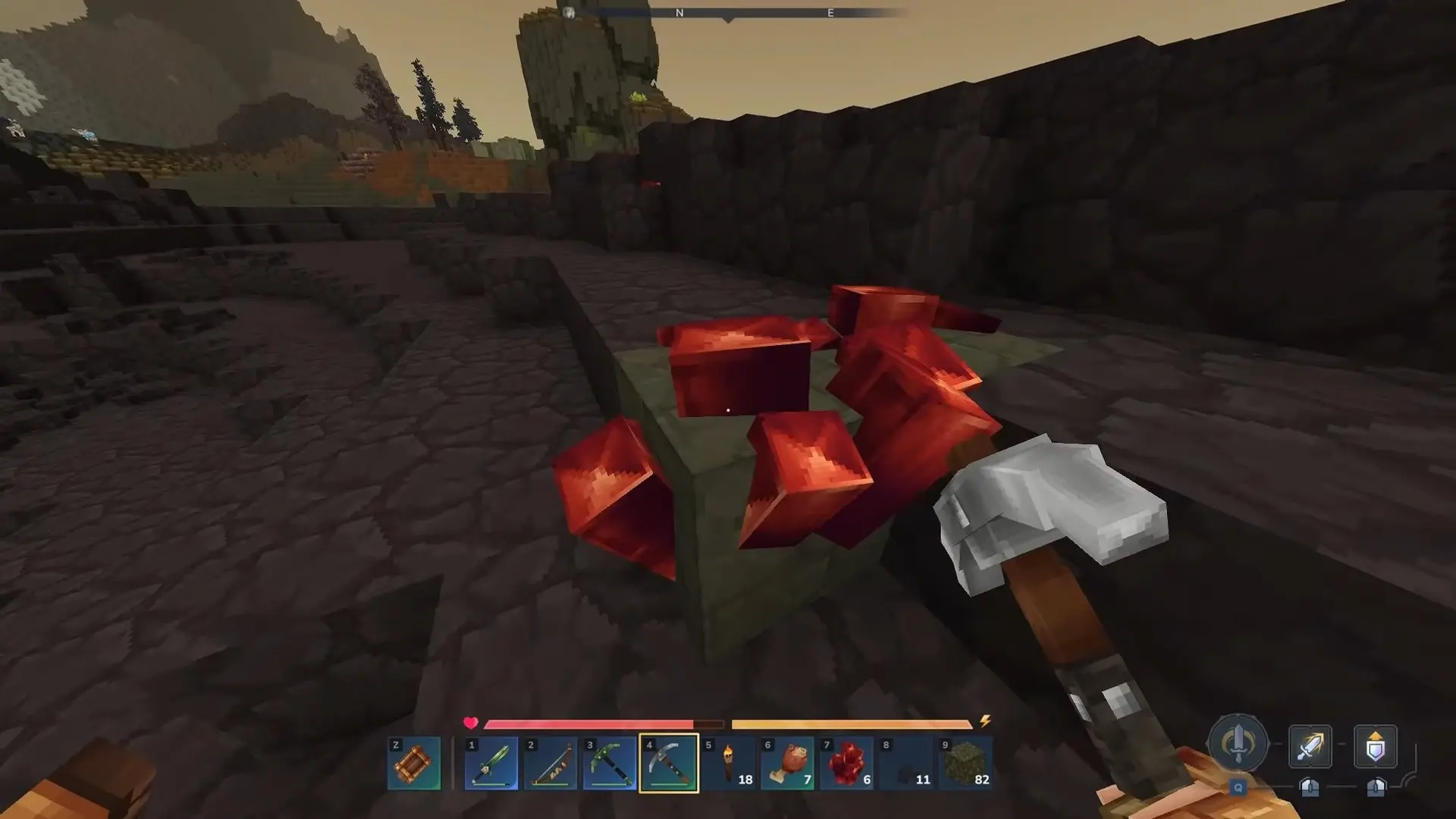 Hytale. Адамантит: где найти и как не сгореть в лаве - изображение