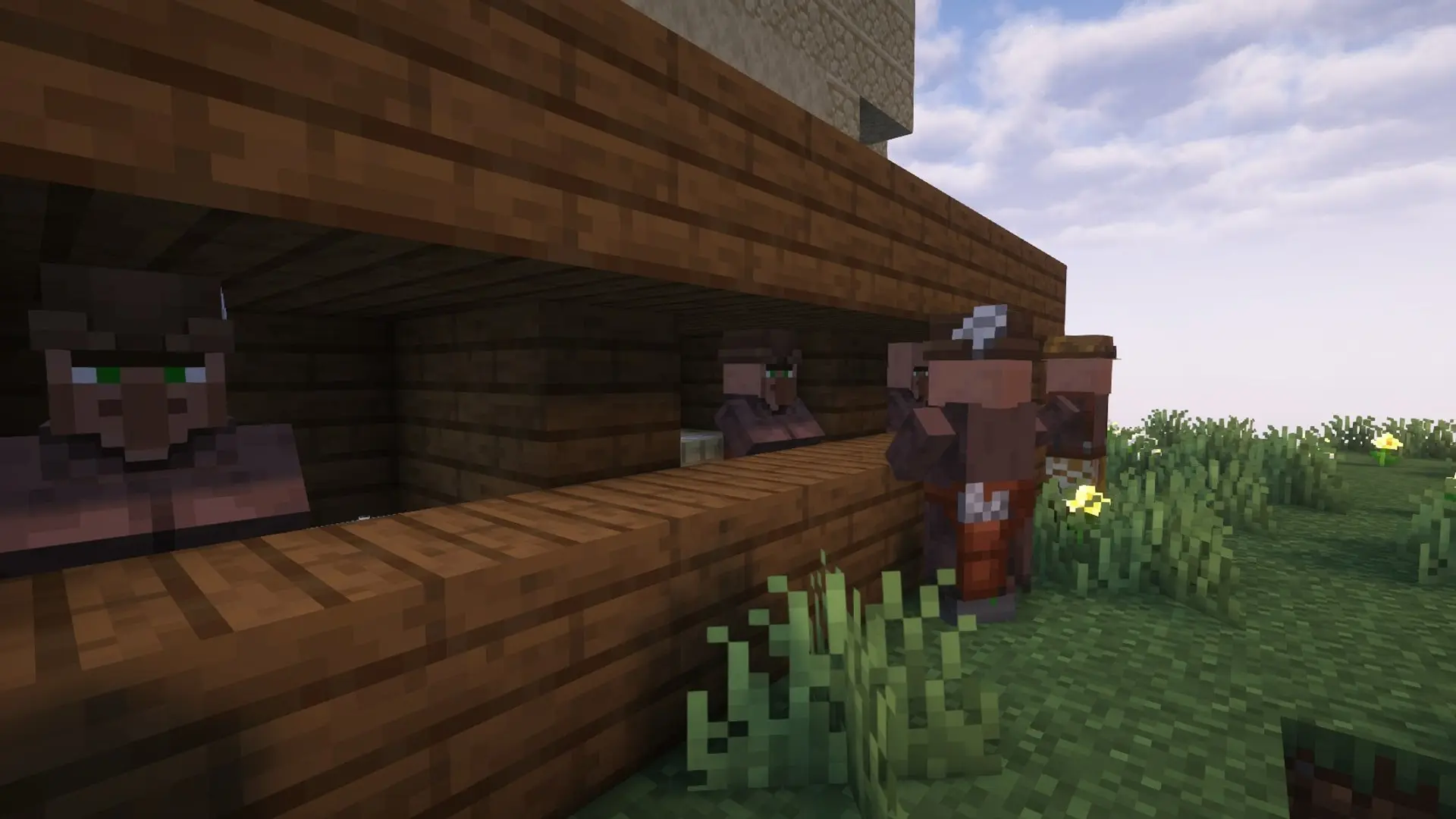 Minecraft. Как сделать стол лучника: быстрый крафт и выгодная торговля - изображение