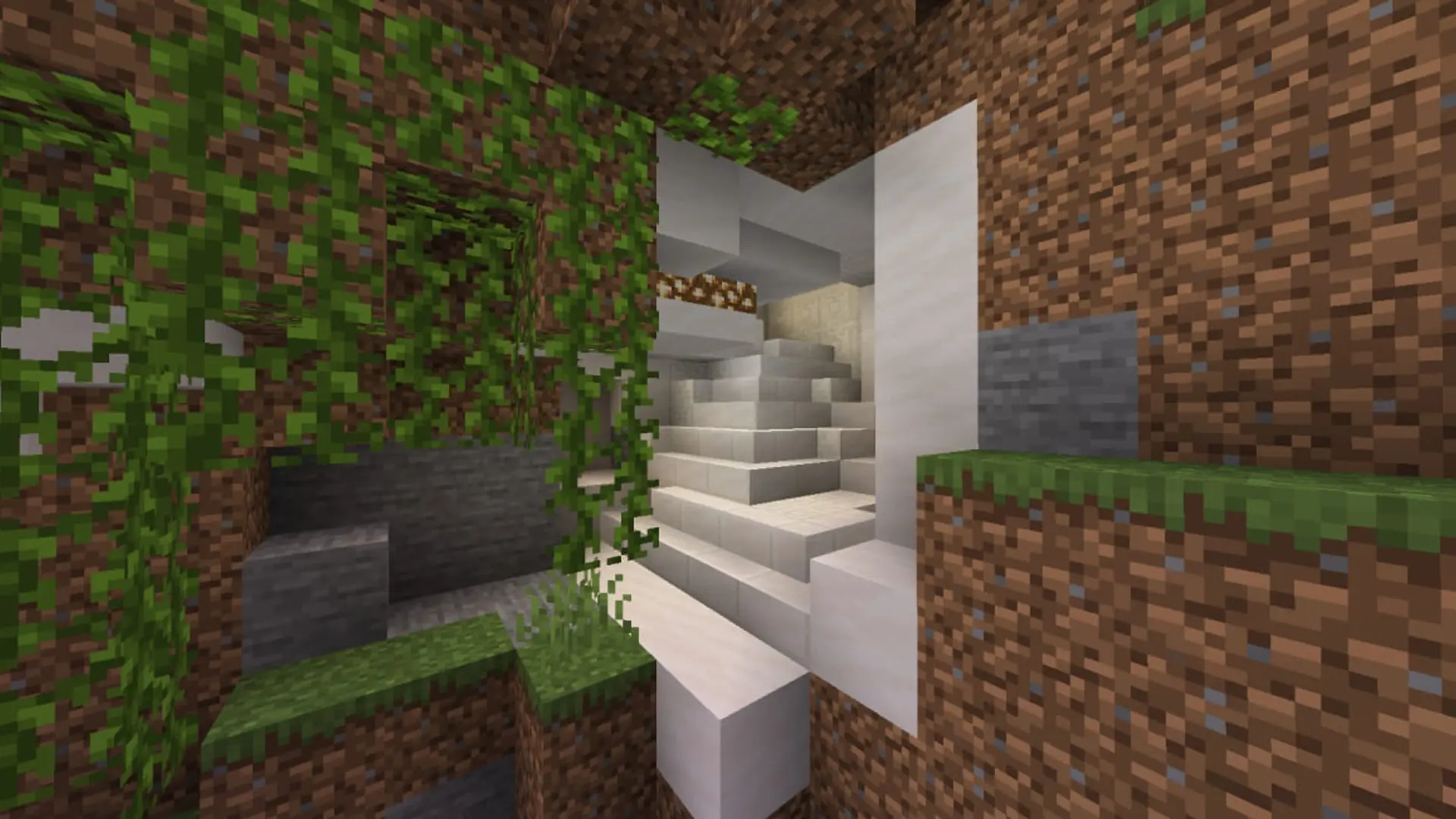 Minecraft. Как построить дом в горе - изображение